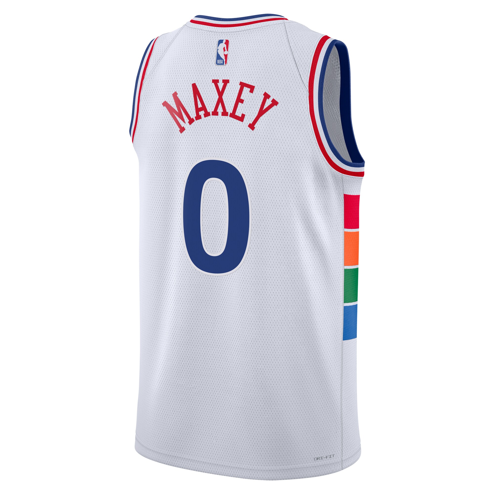 Camiseta City Edition Swingman de los Philadelphia 76ers 2024 Blanca Tyrese Maxe Unisex NBA Jersey Unisex
