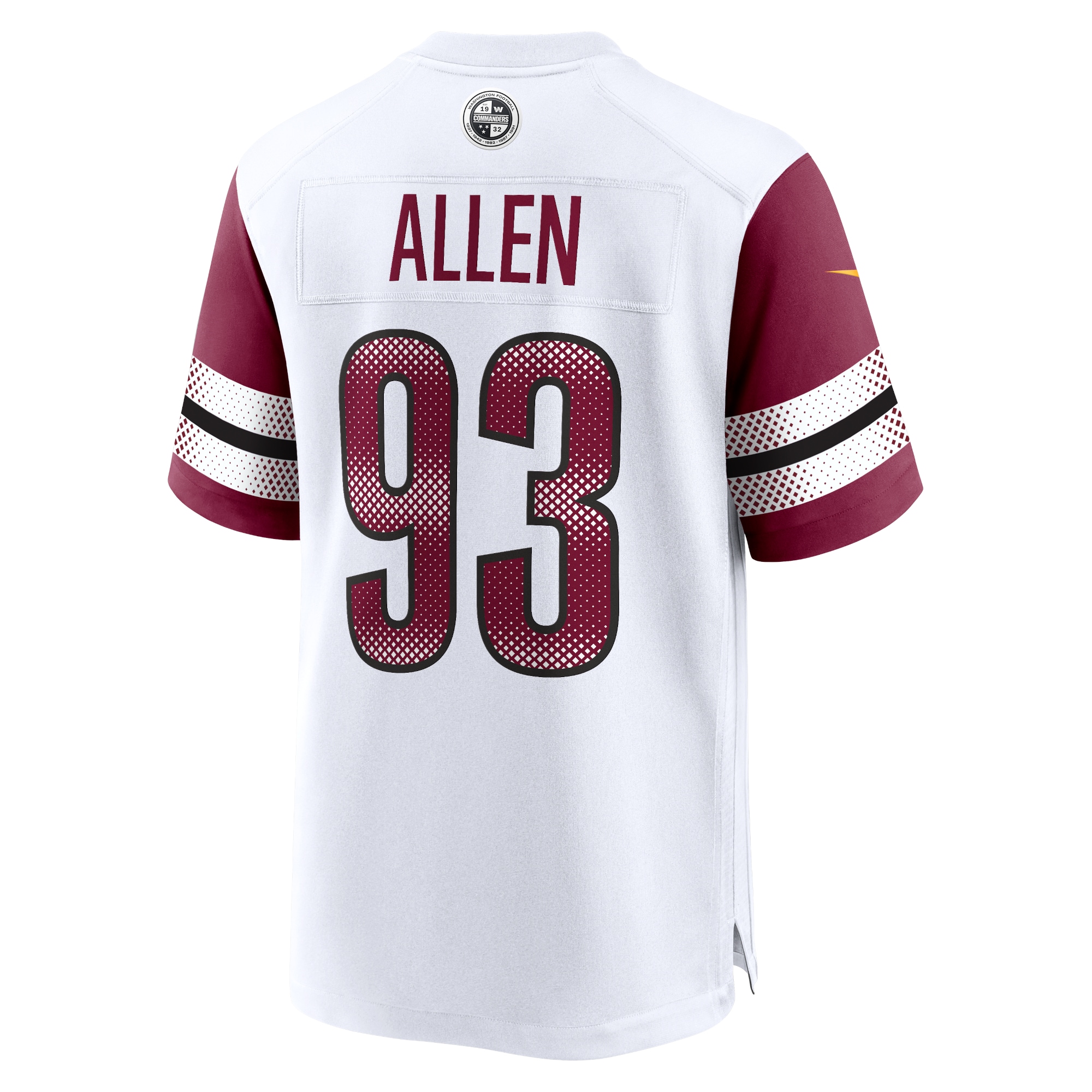 Washington Commanders Jonathan Allen White Game NFL Jersey Men's