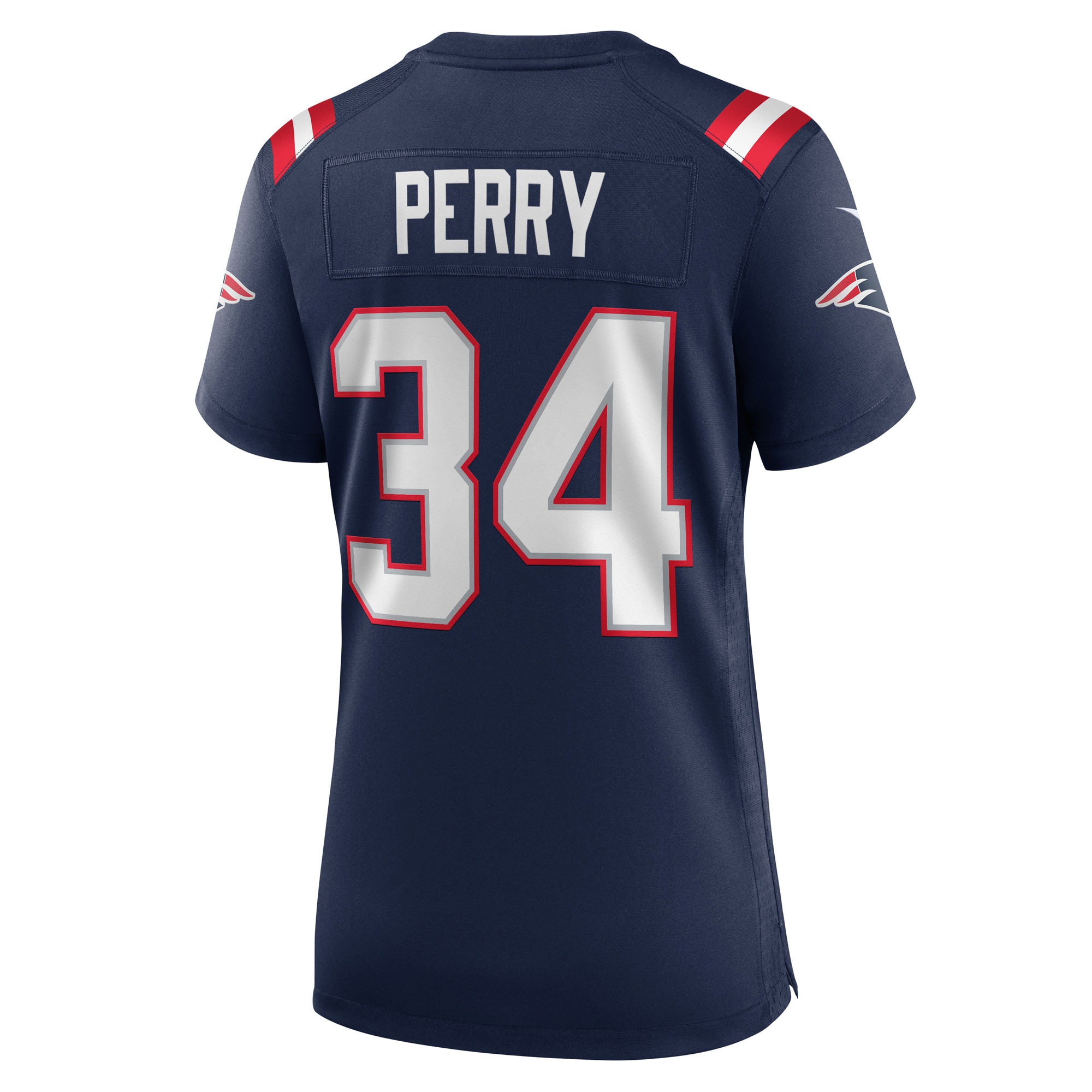 New England Patriots Mark Perry Navy Team Game NFL Jersey Women's