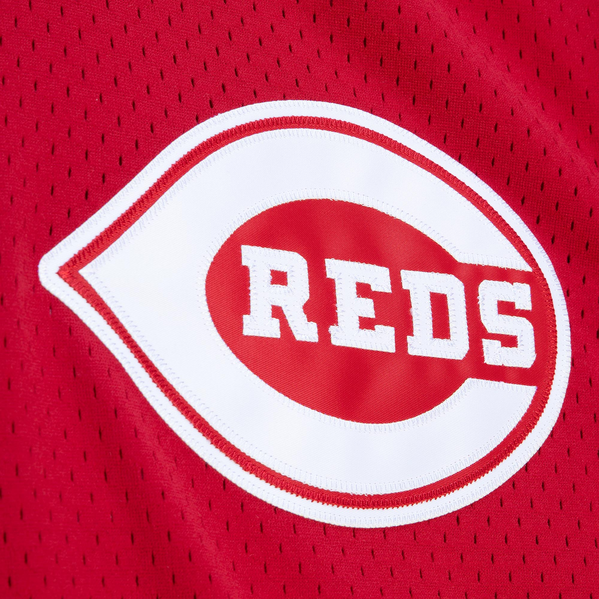Cincinnati Reds Barry Larkin Mitchell Ness Red Cooperstown Collection Mesh Batting Practice MLB Jersey Youth