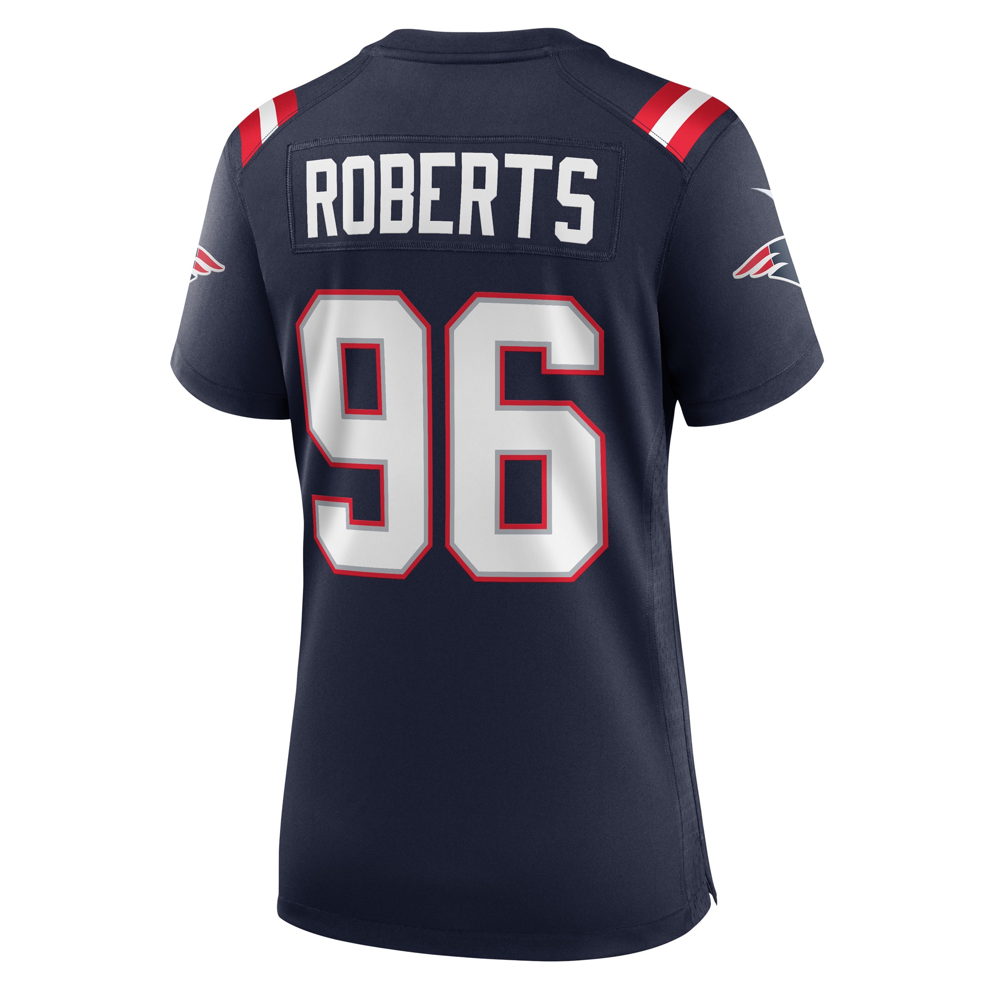 New England Patriots Sam Roberts Navy Game Player NFL Jersey Women's