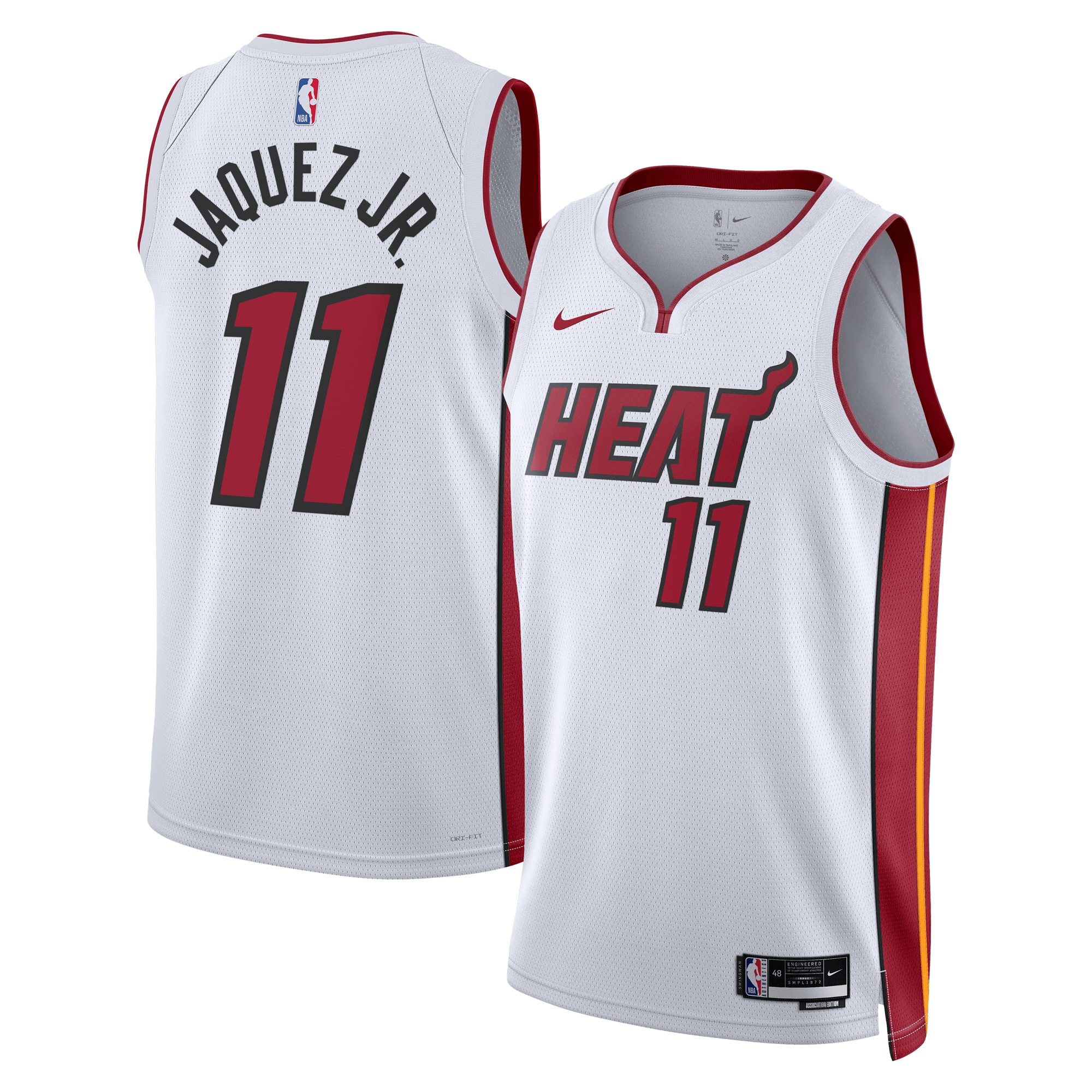Miami Heat Association Edition Swingman White Jaime Jaquez Jr Unisex NBA Jersey Unisex