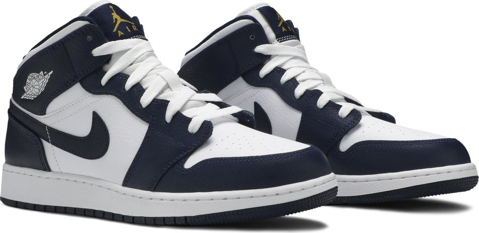 Air Jordan 1 Mid GS Obsidian 554725-174