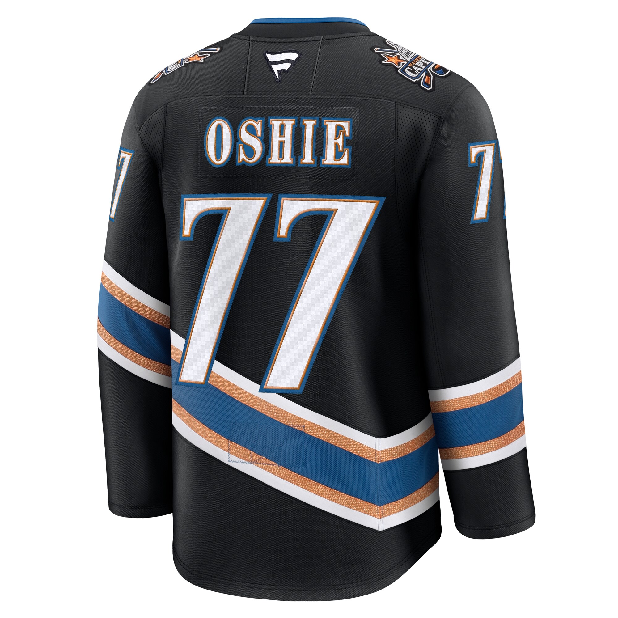 Washington Capitals TJ Oshie Black Alternate 50th Anniversary Premium NHL Jersey Men's
