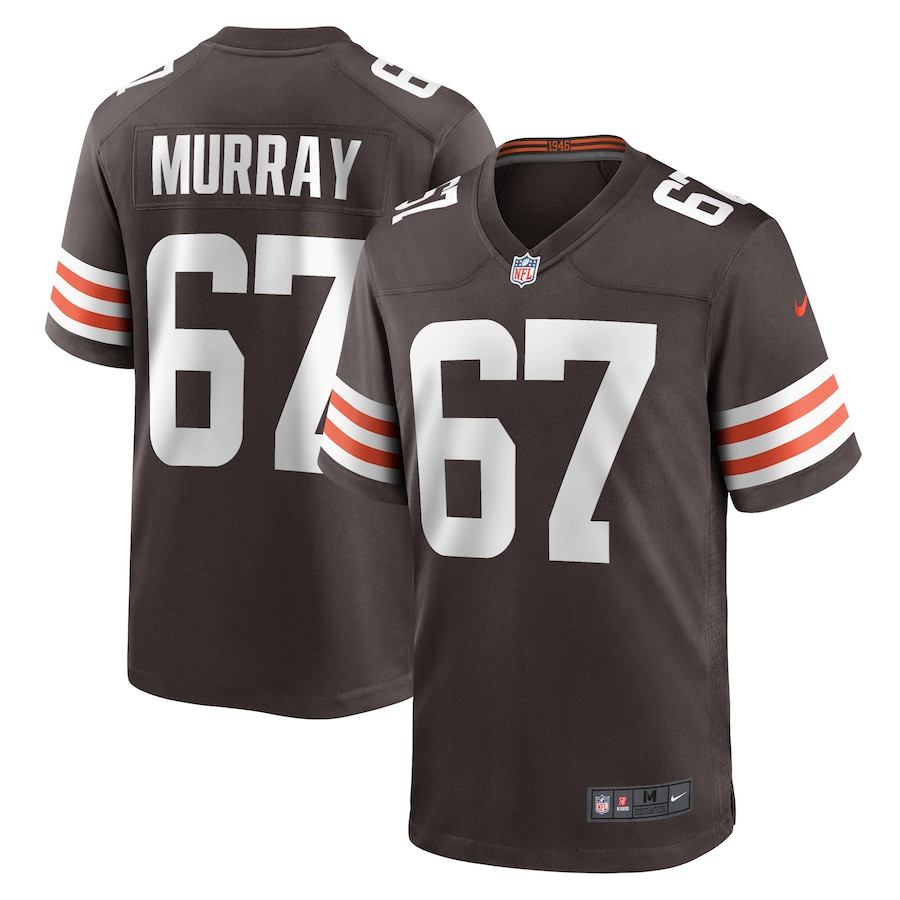 Justin Murray 67 Cleveland Browns Game Brown NFL Jersey Men's