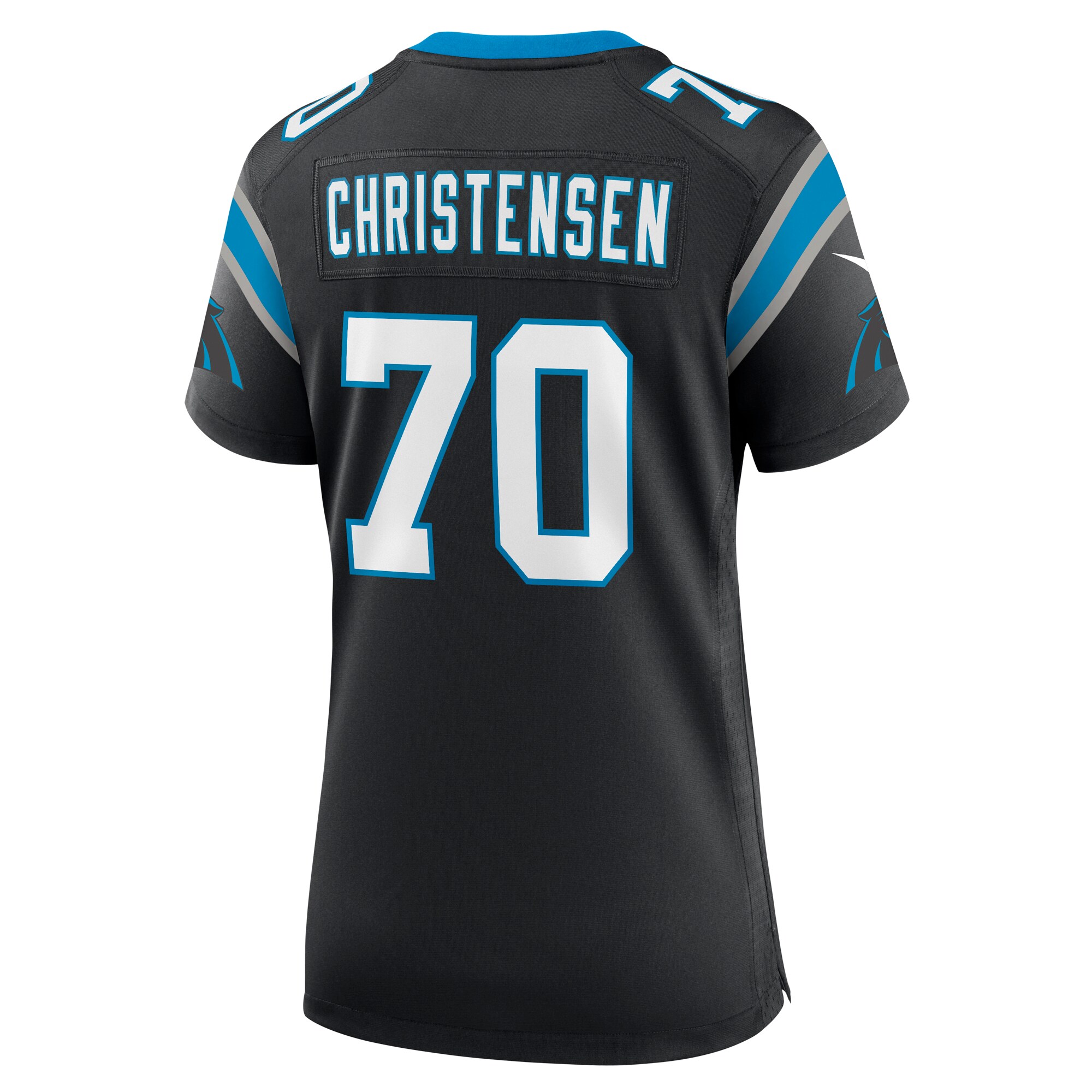 Carolina Panthers Brady Christensen Black Team Game NFL Jersey Women's