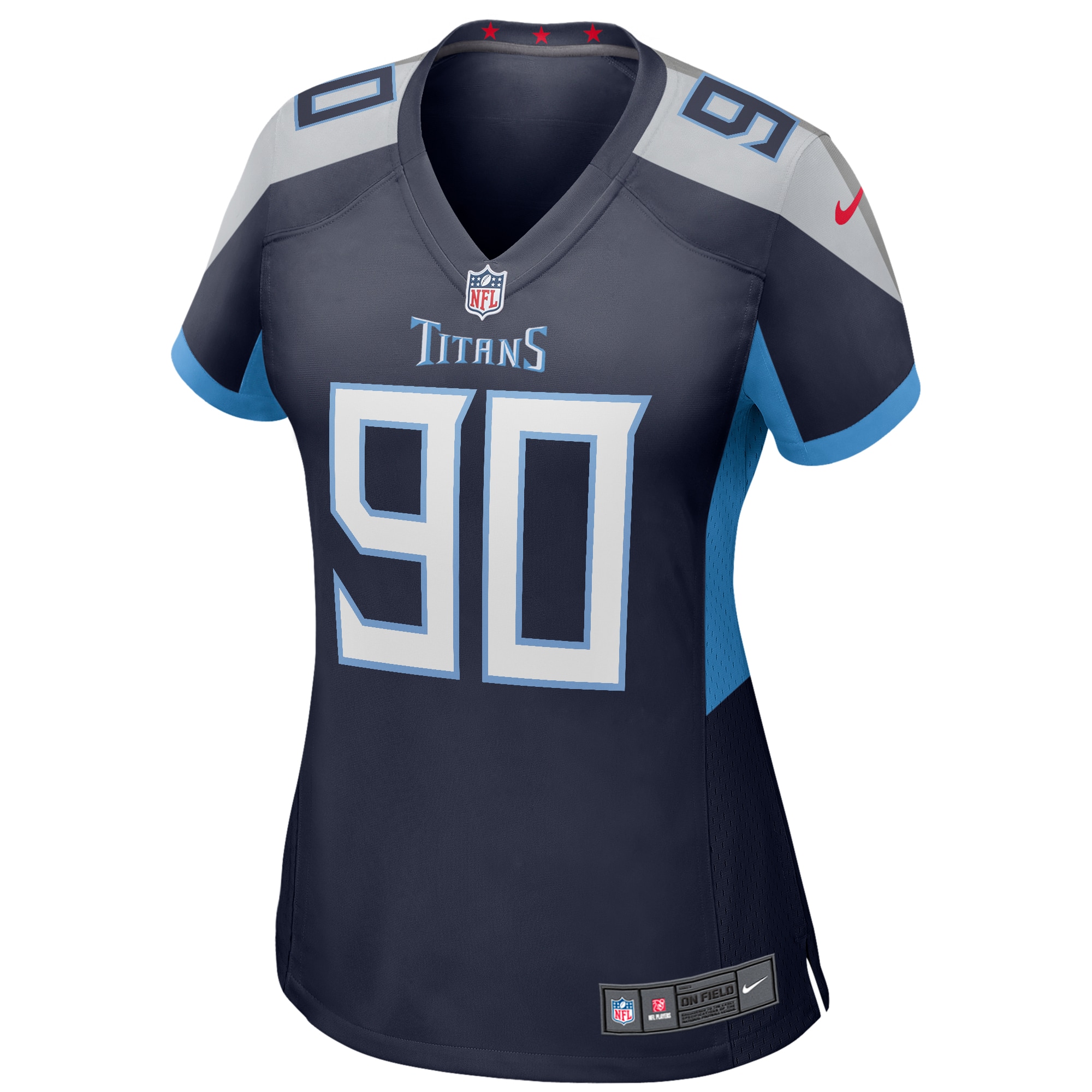 Tennessee Titans Jevon Kearse Navy Game Retired Player NFL Jersey Women's