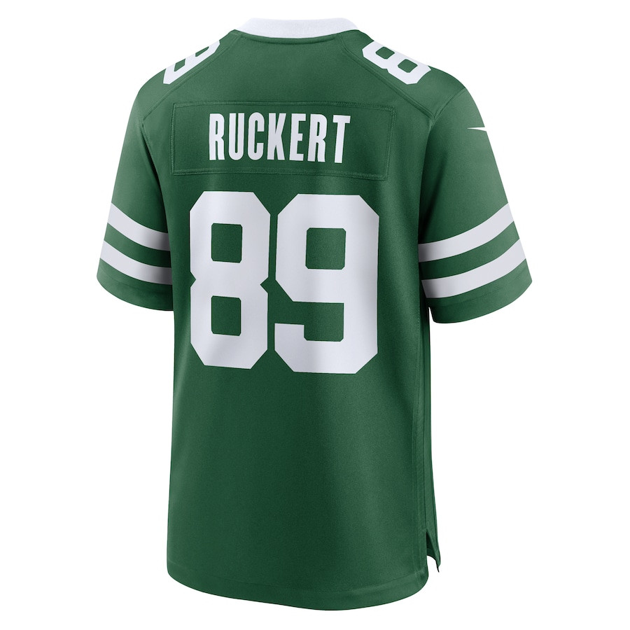Jeremy Ruckert 89 New York Jets Team Game Legacy Green NFL Jersey Men's