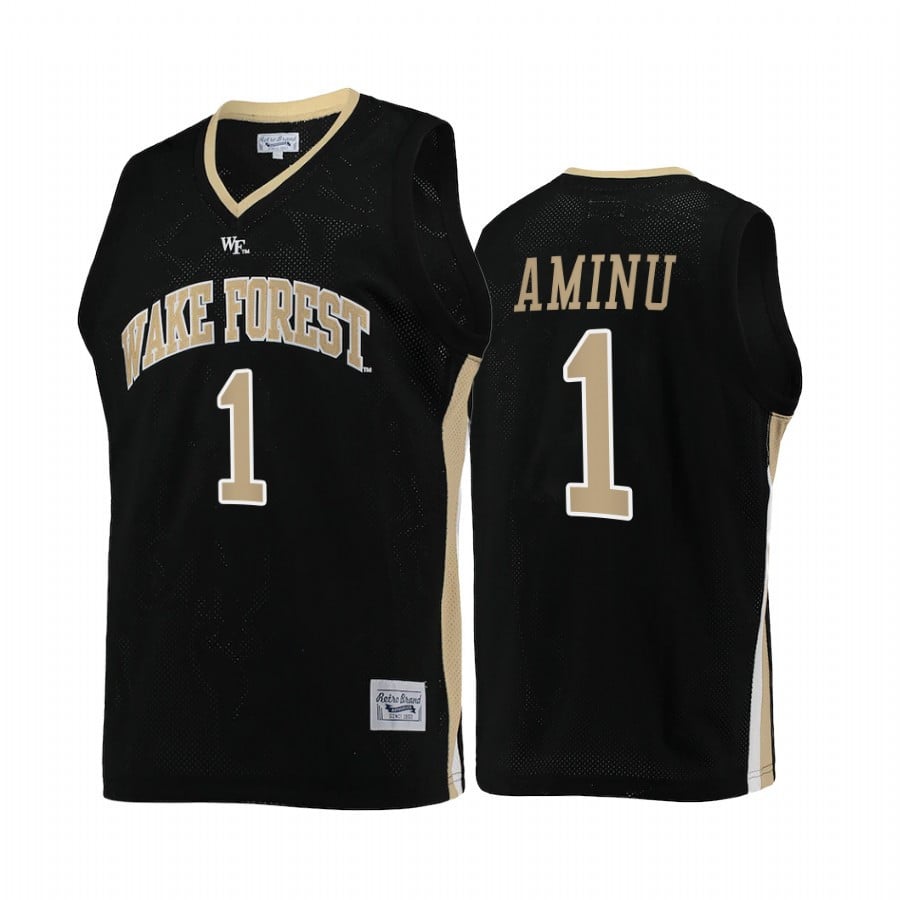 Al-Farouq Aminu 1 Wake Forest Demon Deacons Black College Retro NCAA Jersey Men's