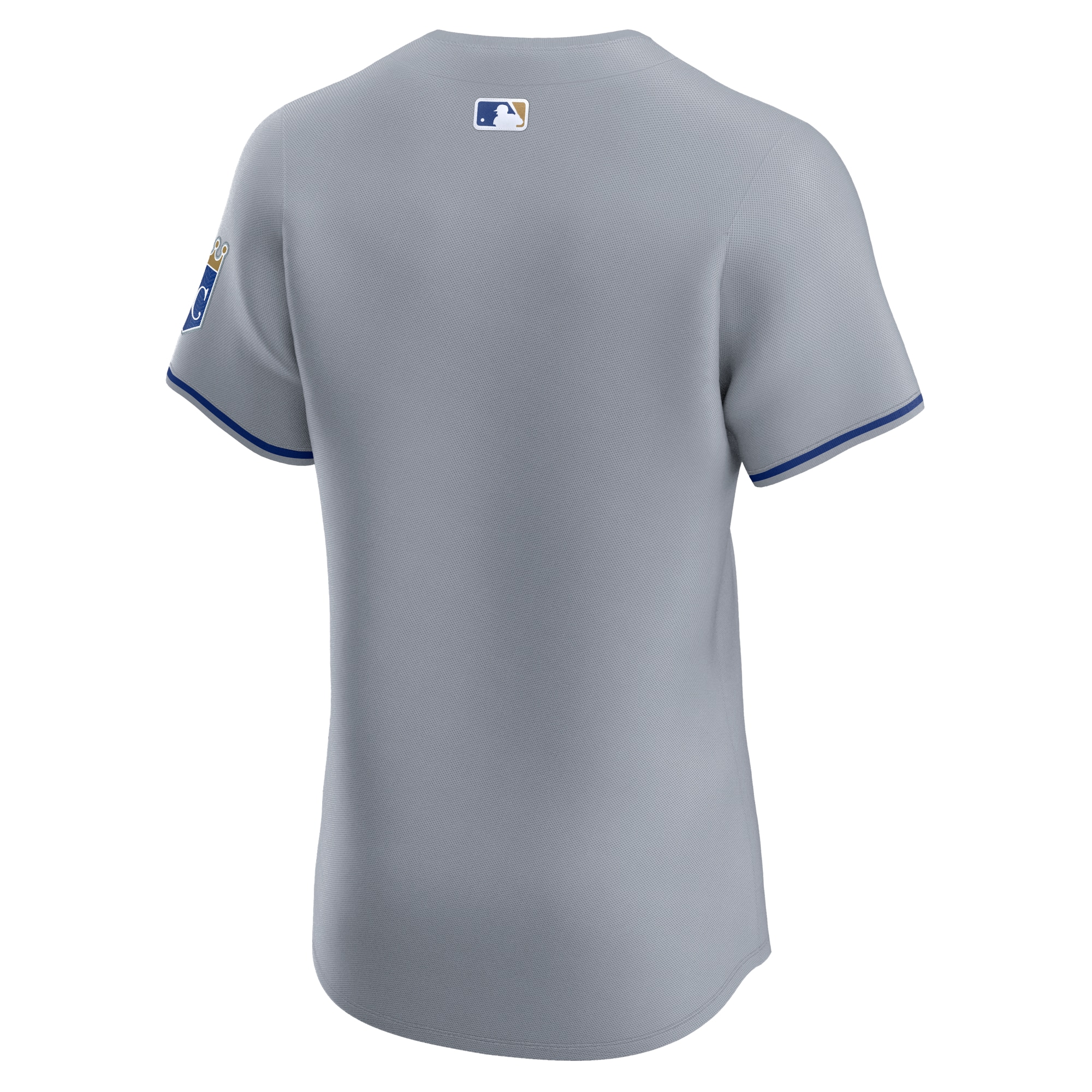 Kansas City Royals Gray Road Vapor Premier Elite Patch MLB Jersey Men's