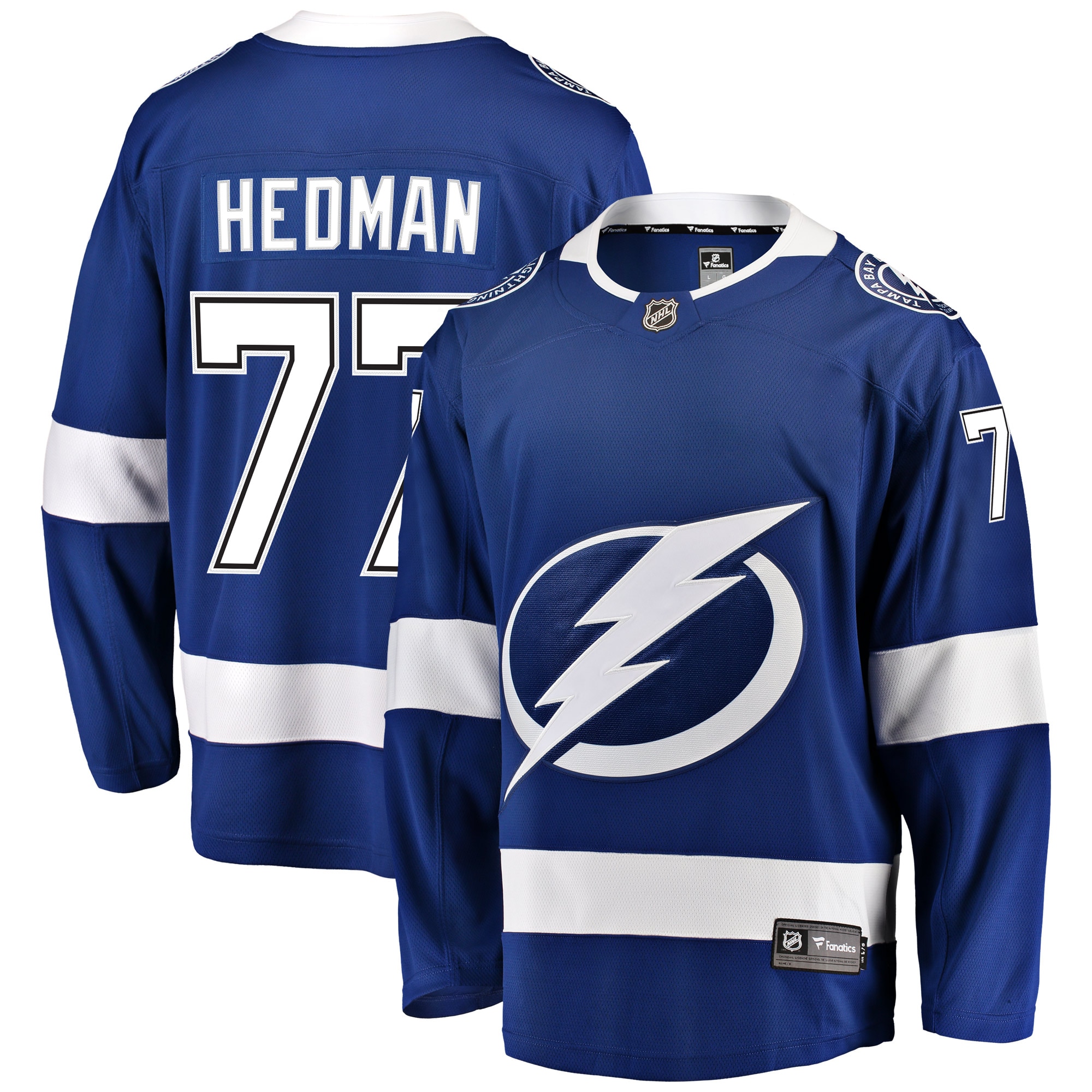 Tampa Bay Lightning Victor Hedman Blue Home Breakaway Player NHL Jersey Men's