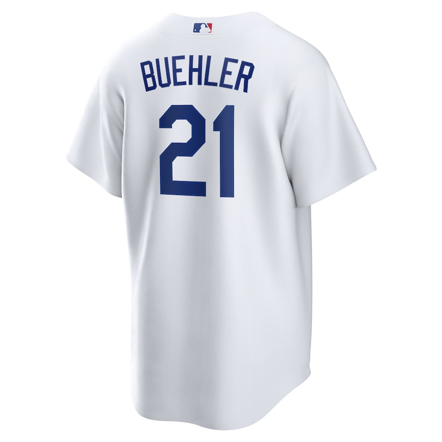 Walker Buehler 21 Los Angeles Dodgers Home Player White MLB Jersey Men's