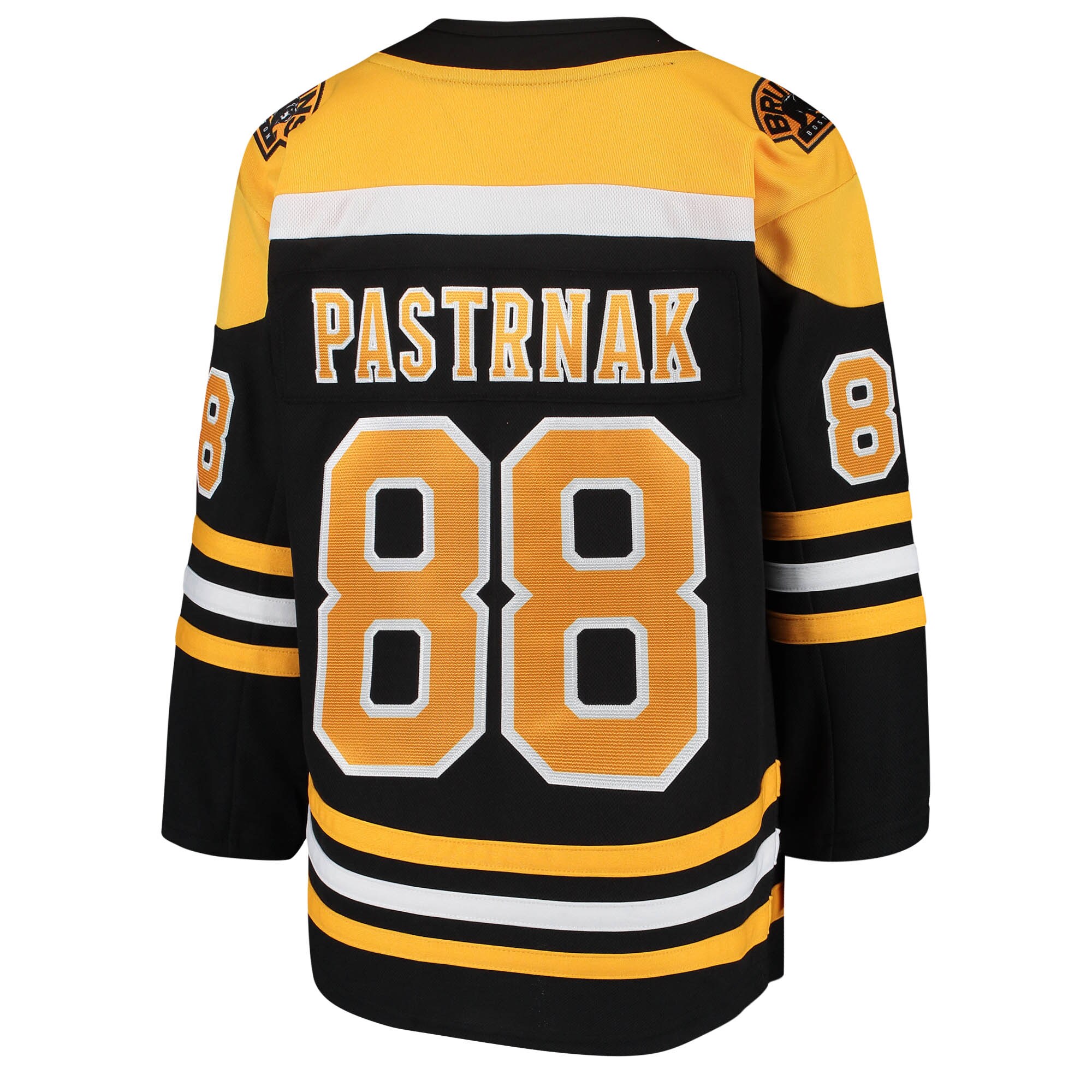 Boston Bruins David Pastrnak Black Home Premier Player NHL Jersey Youth