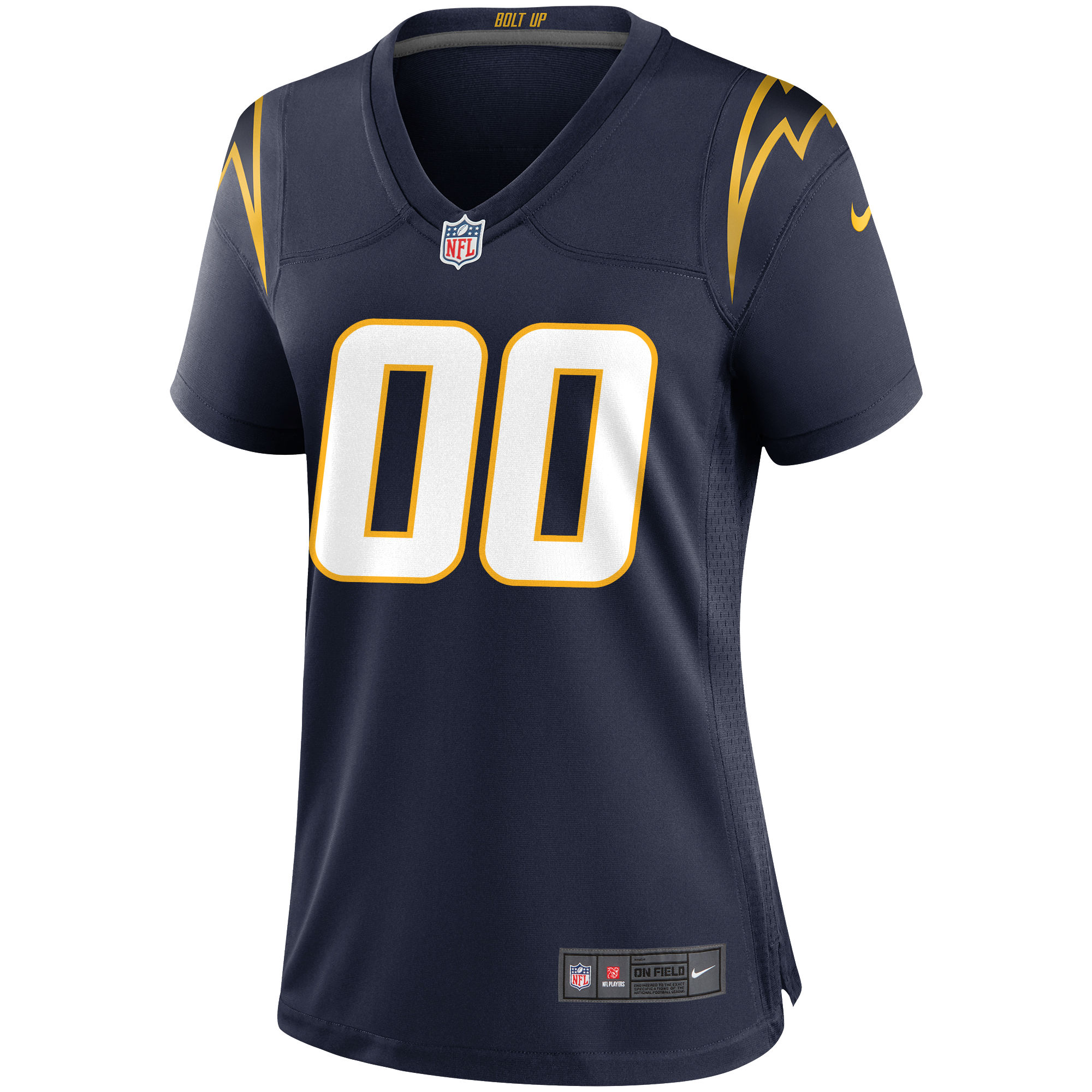 Los Angeles Chargers Navy Alternate Custom Game NFL Jersey Women's