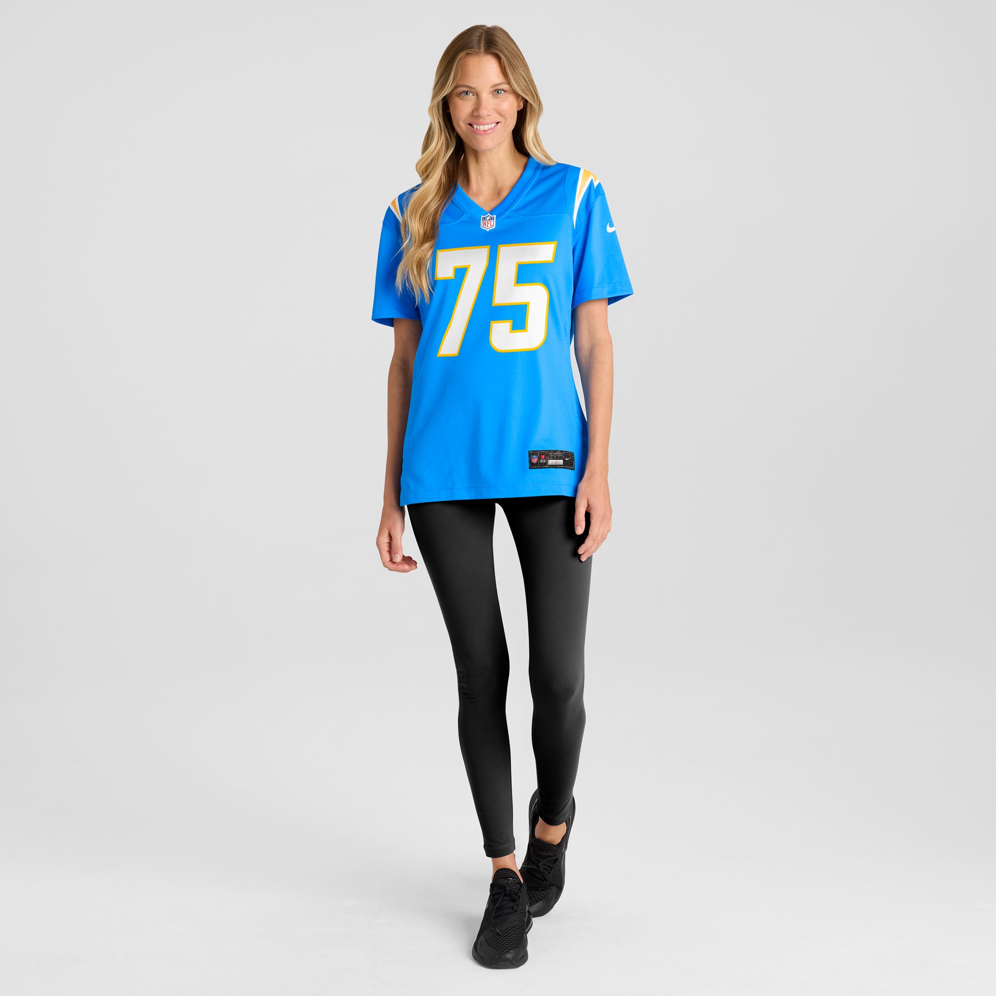 Los Angeles Chargers Bradley Bozeman Powder Blue Game NFL Jersey Women's