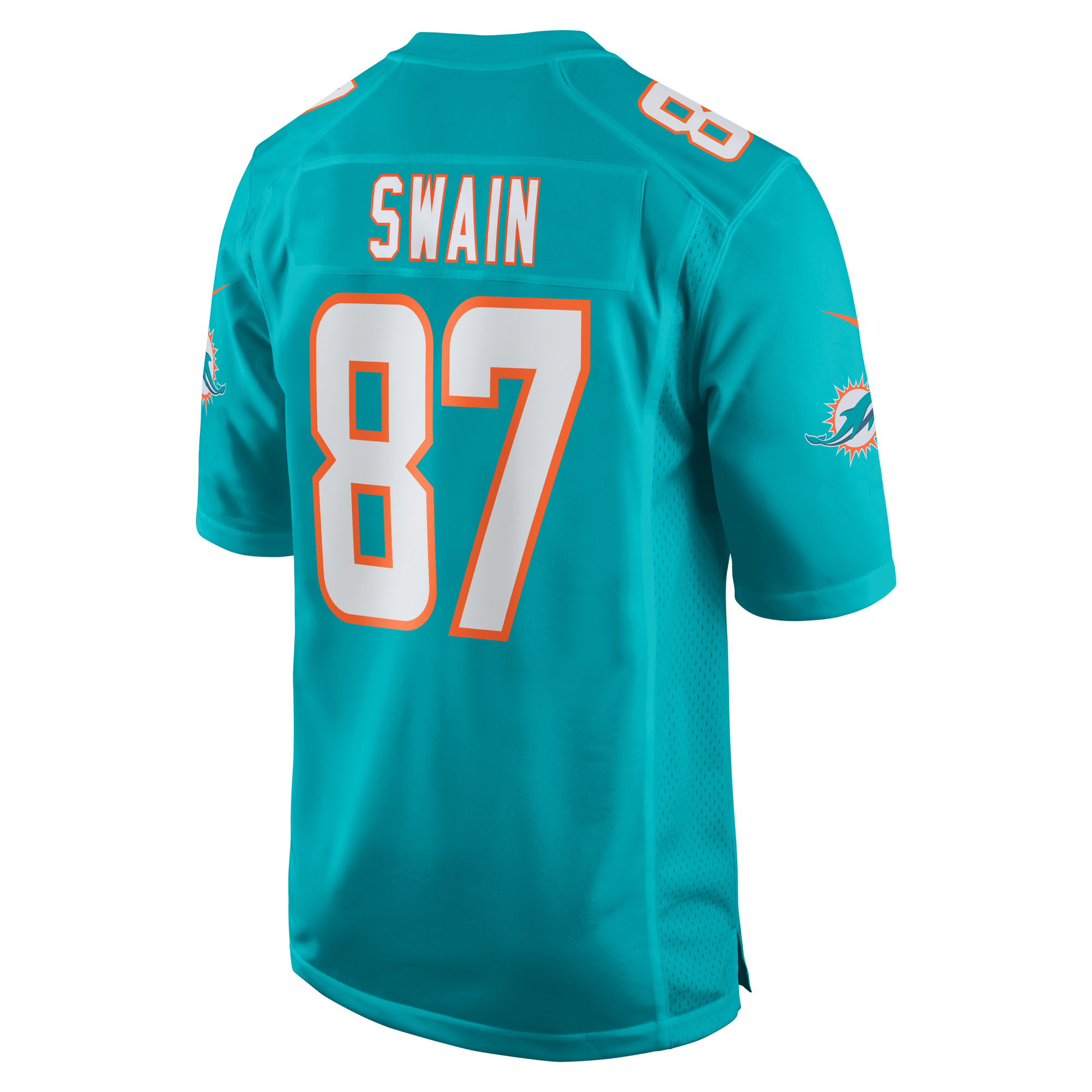Miami Dolphins Freddie Swain Aqua Game NFL Jersey Men's