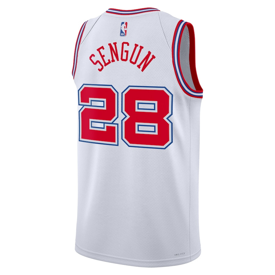 Alperen Sengun 28 Houston Rockets 2023/24 City Edition Swingman White NBA Jersey Men's