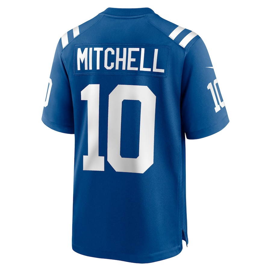 Adonai Mitchell 10 Indianapolis Colts Game Royal NFL Jersey Men's