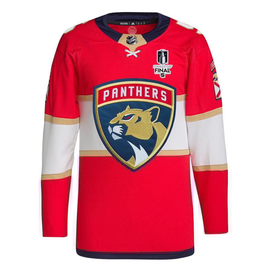 Aaron Ekblad 5 Florida Panthers 2024 STANLEY CUP Final Home Breakaway Red NHL Jersey Men's