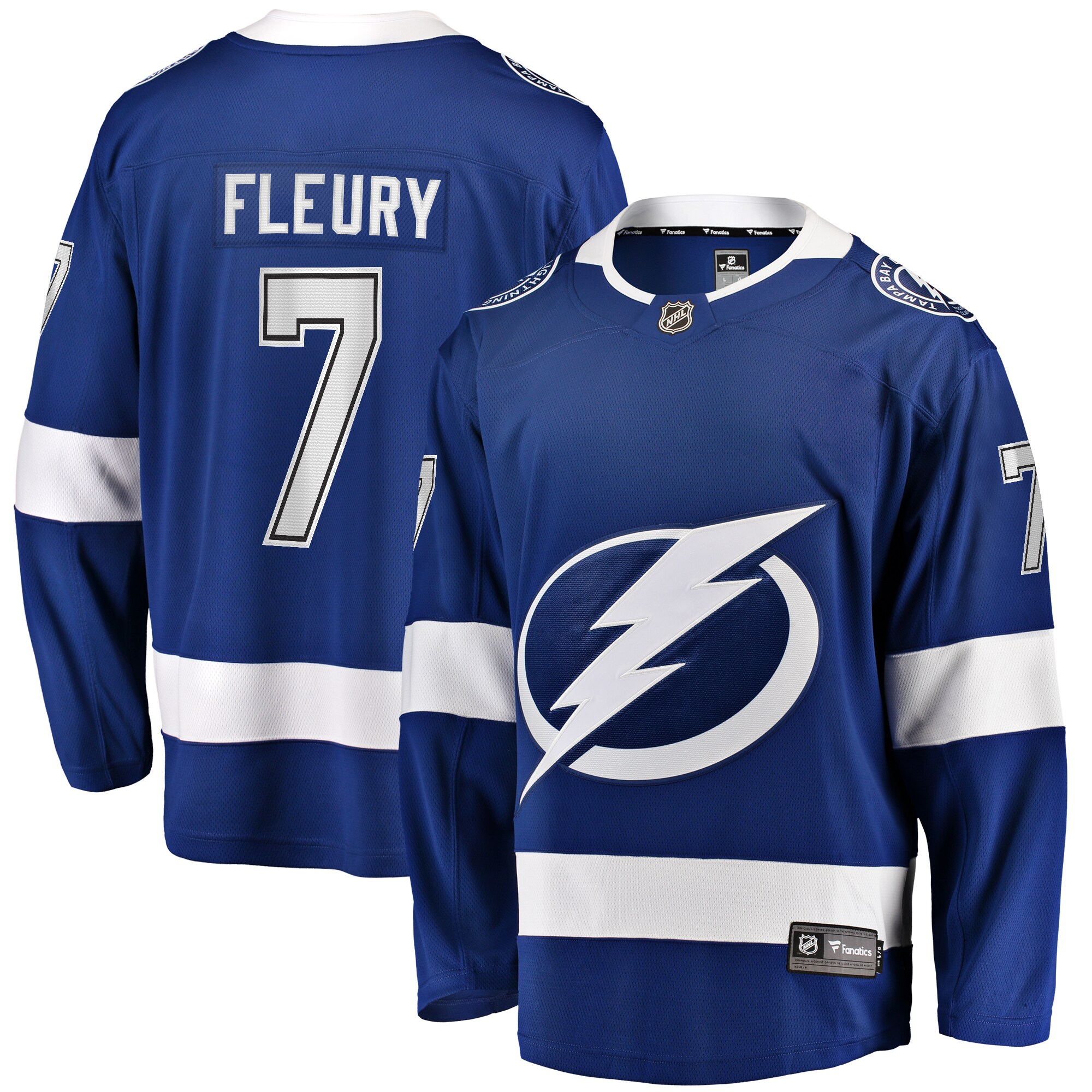 Tampa Bay Lightning Haydn Fleury Blue Home Premier Breakaway Player NHL Jersey Men's