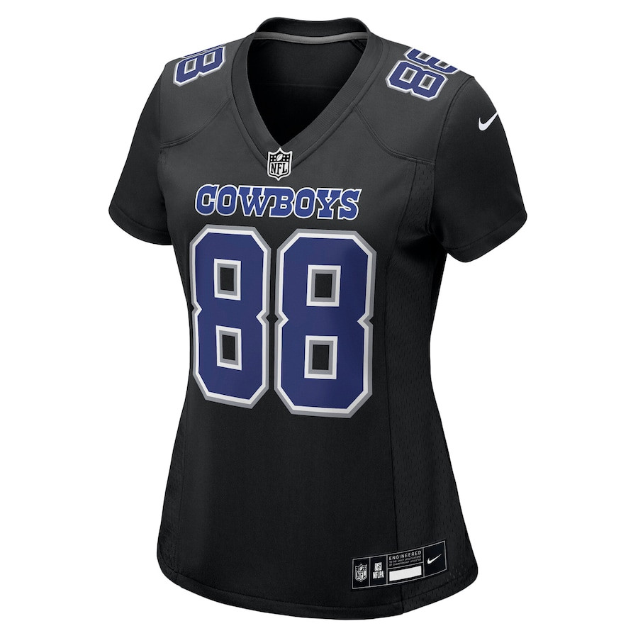 CeeDee Lamb 88 Dallas Cowboys Fashion Game Carbon Black NFL Jersey Women's