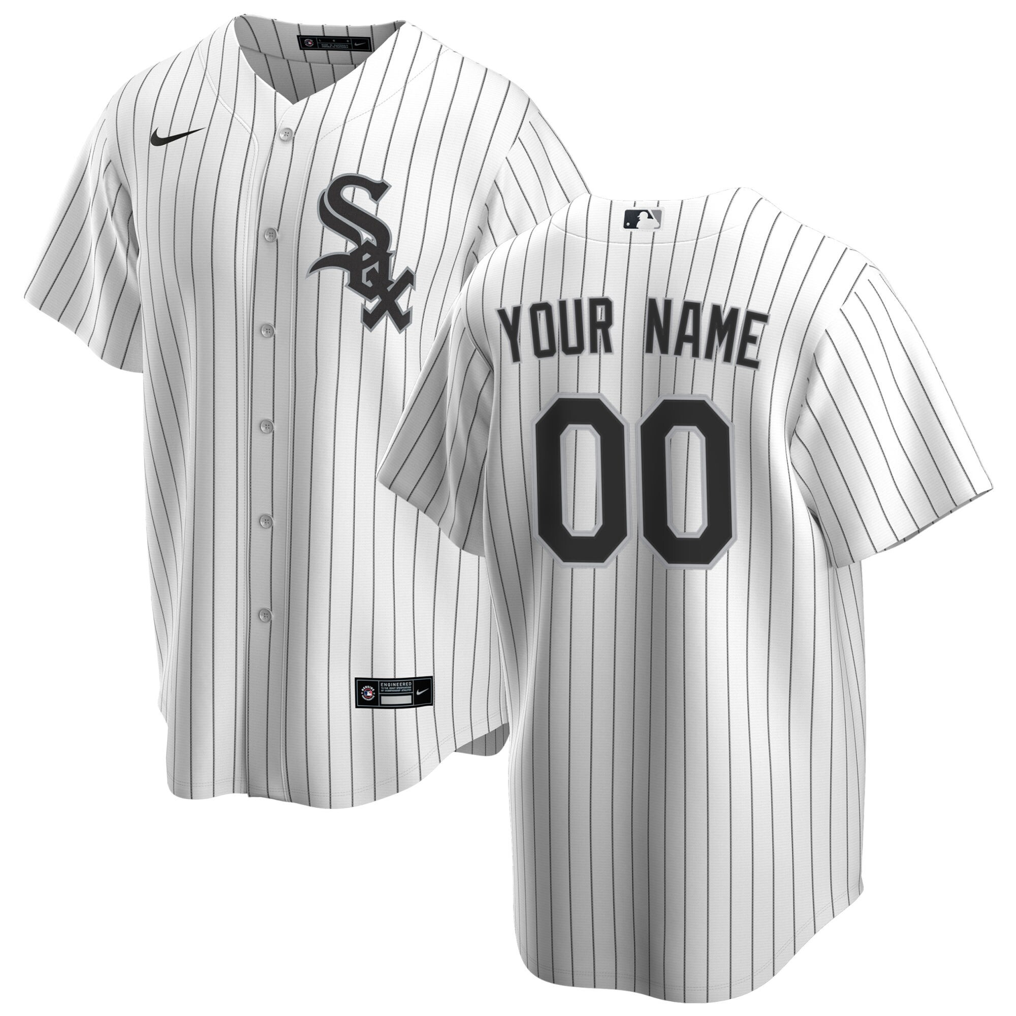 Chicago White Sox White Home Custom MLB Jersey Youth