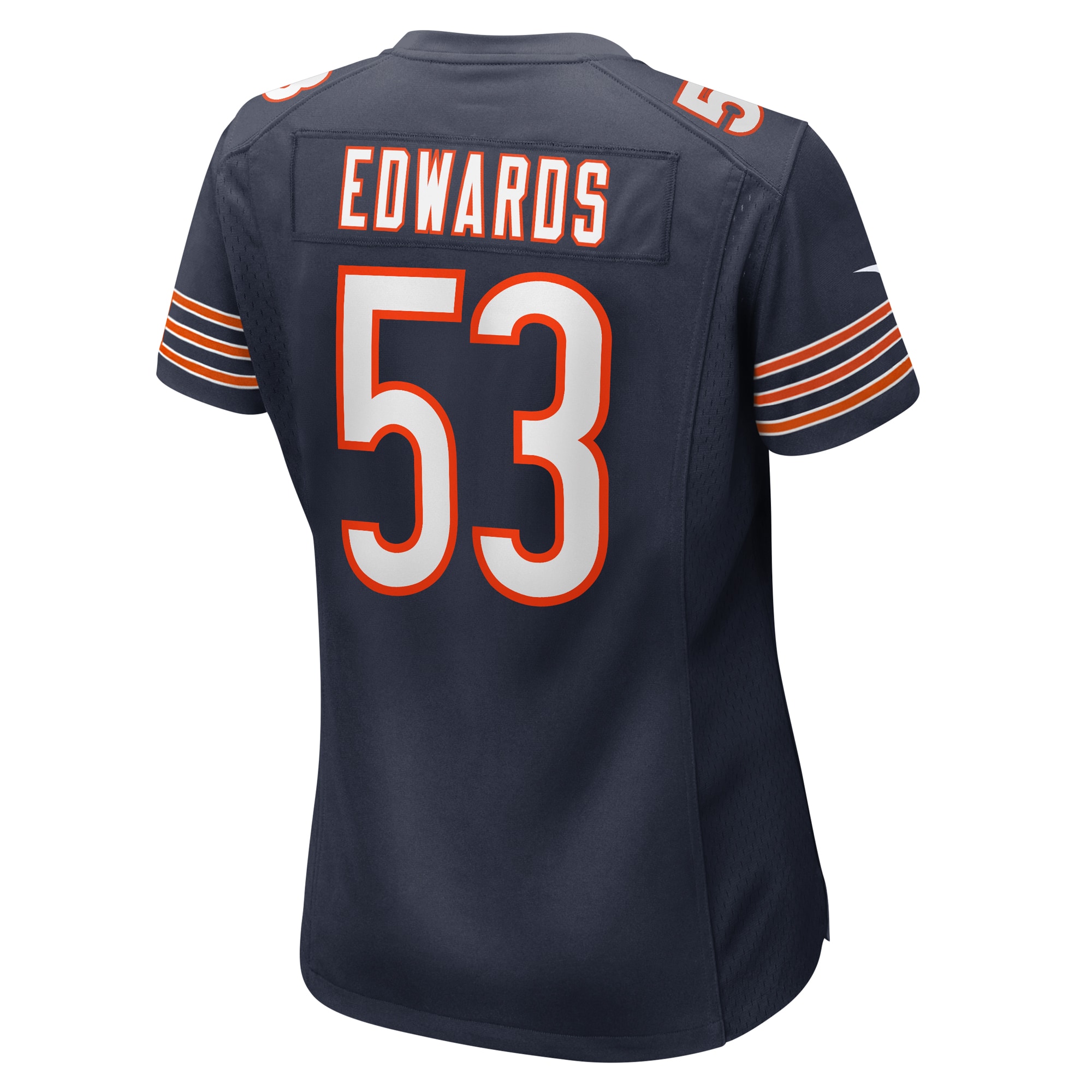 Chicago Bears TJ Edwards Navy Game Player NFL Jersey Women's