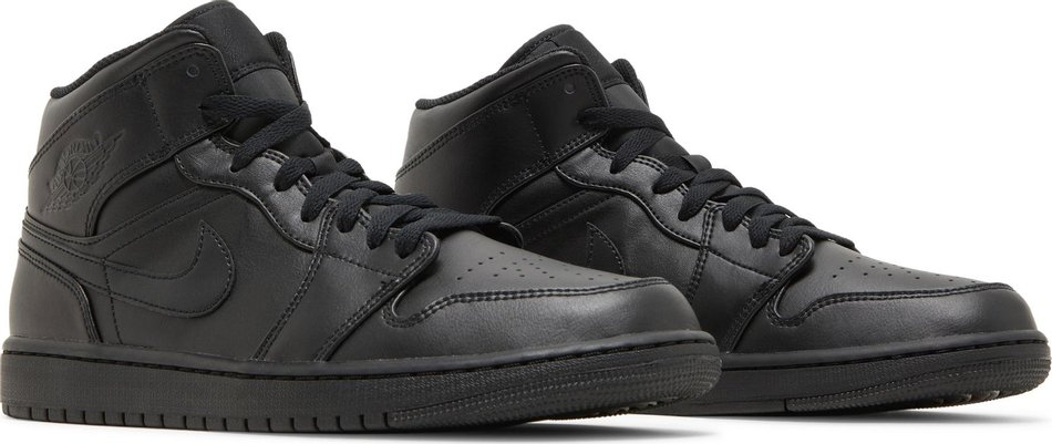 Air Jordan 1 Mid Triple Black 2022 554724-093