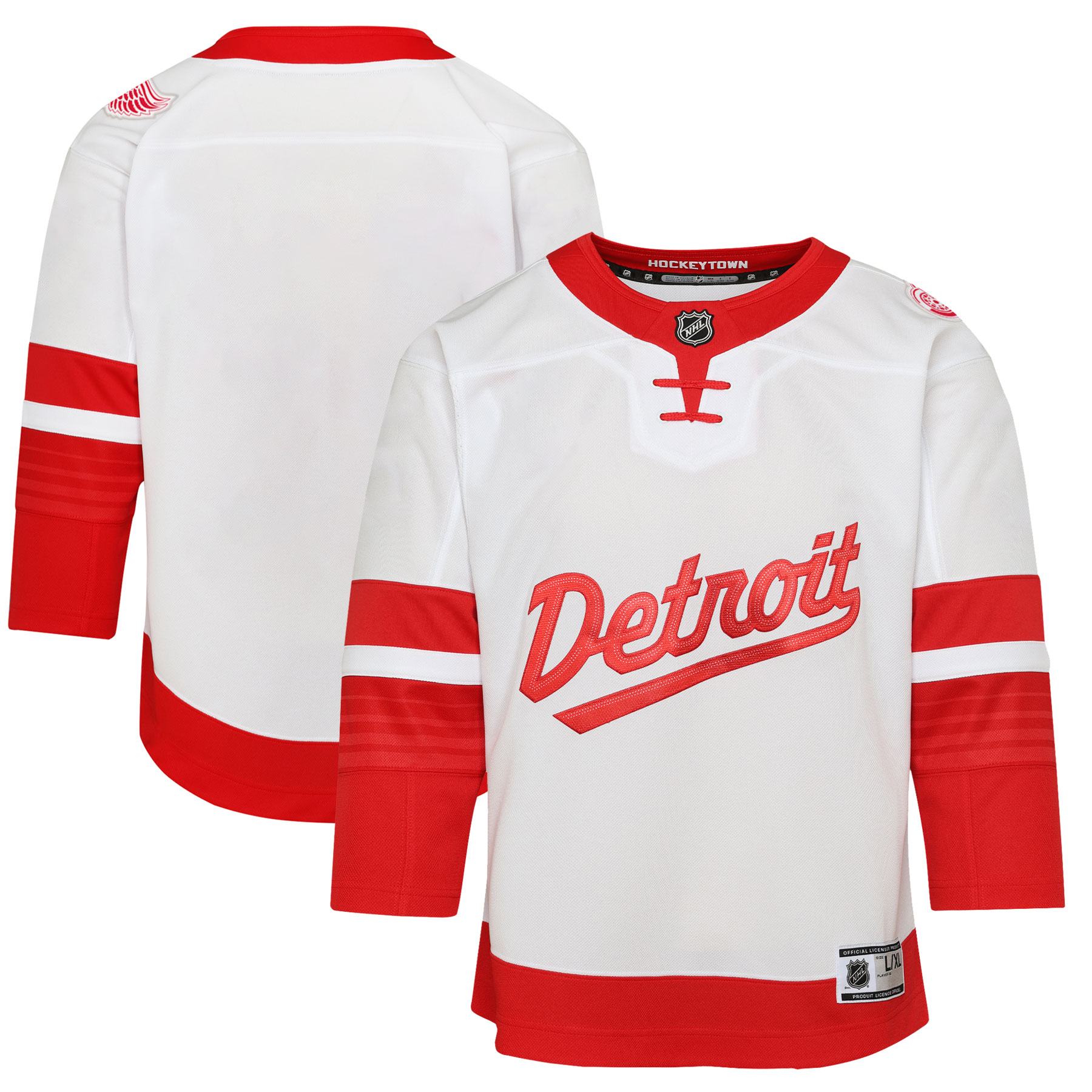 Detroit Red Wings White 2025 Stadium Series Premier NHL Jersey Youth
