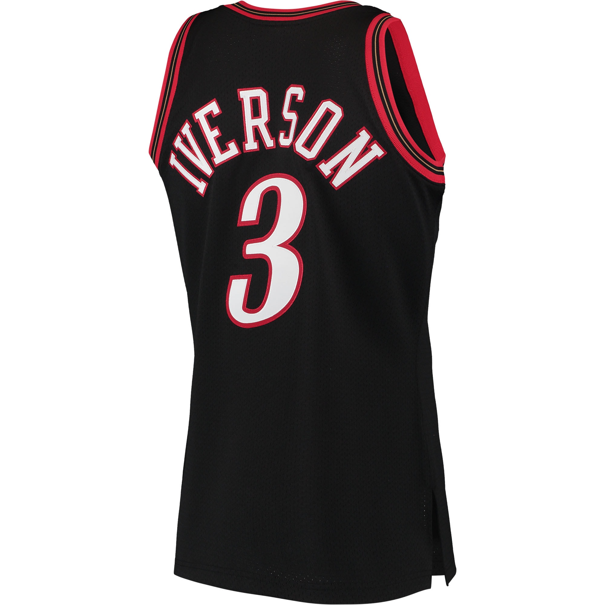 Mitchell Ness Allen Iverson Black Philadelphia 76ers 1997 Hardwood Classics NBA Jersey Men's
