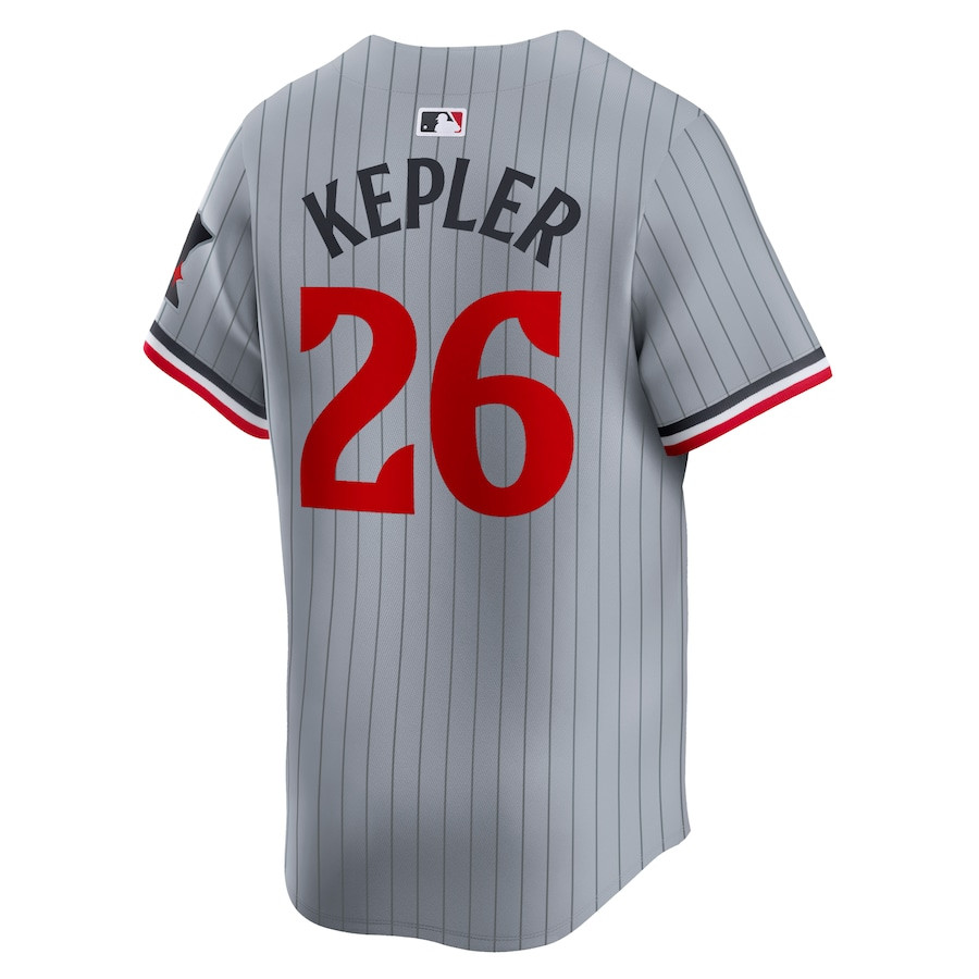 Max Kepler 26 Minnesota Twins Road Limited Gray MLB Jersey Men's