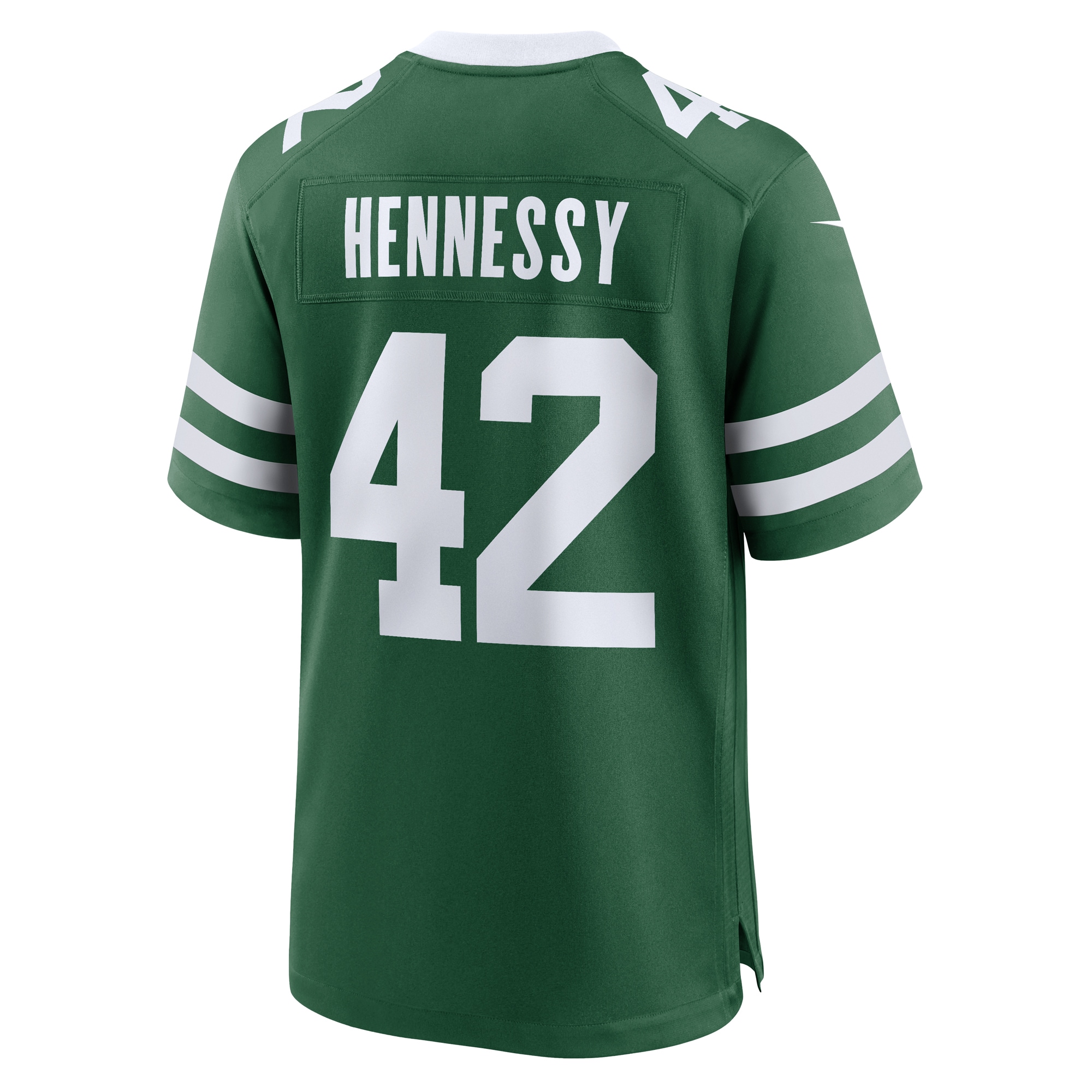 New York Jets Thomas Hennessy Legacy Green Team Game NFL Jersey Men's