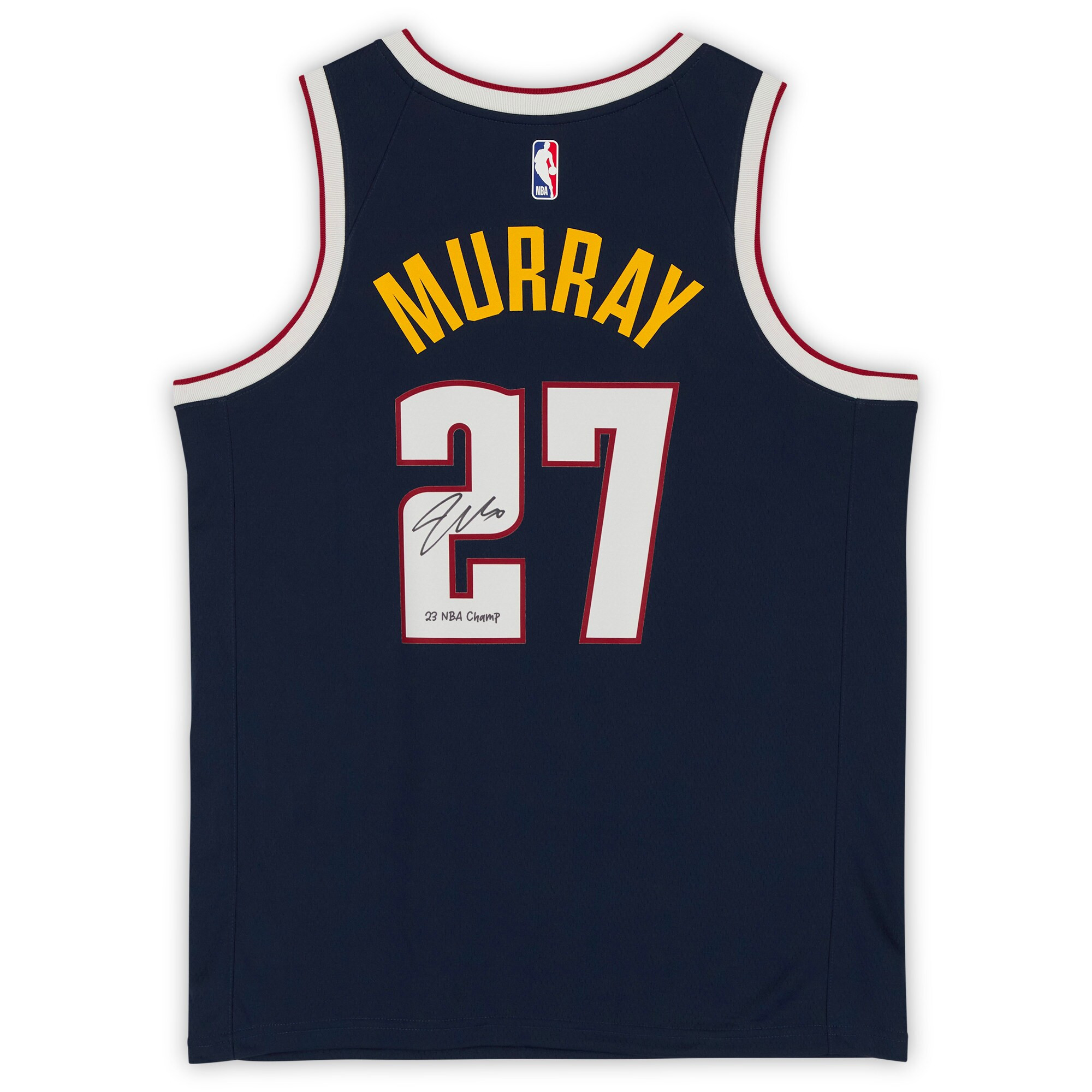 Jamal Murray 27 Denver Nuggets 2023 Finals Champions with & #8220;23 Champ& #8221; NBA Jersey Men's