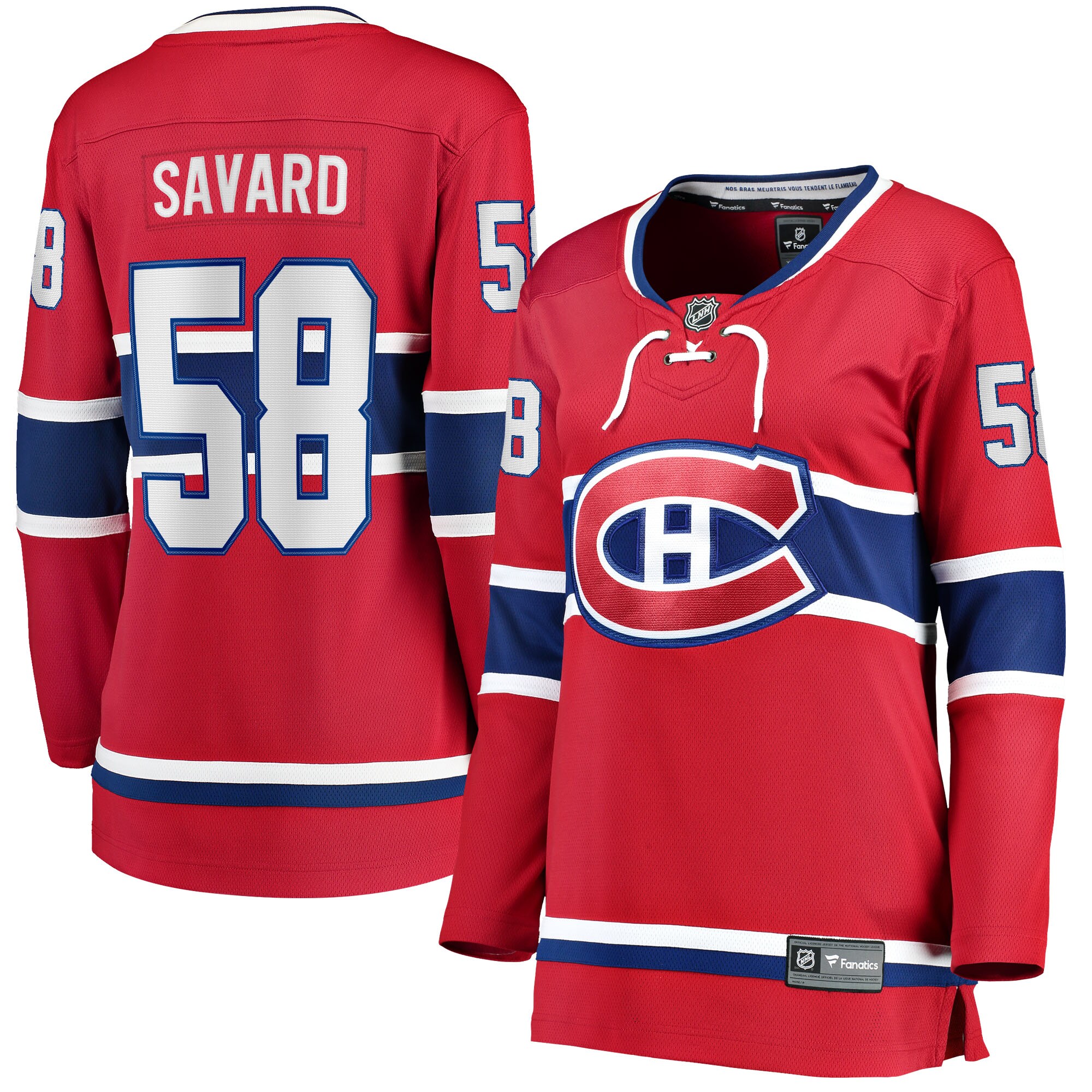 Montreal Canadiens David Savard Red Home Breakaway Player NHL Jersey Women's