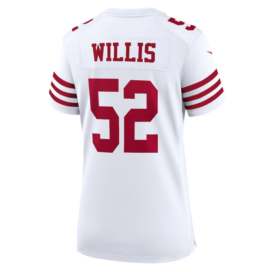 Patrick Willis 52 San Francisco 49ers Retired Game White NFL Jersey Women's