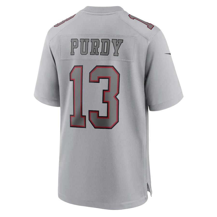 Brock Purdy 13 San Francisco 49ers Super Bowl LVIII Atmosphere Fashion Game Gray NFL Jersey Men's