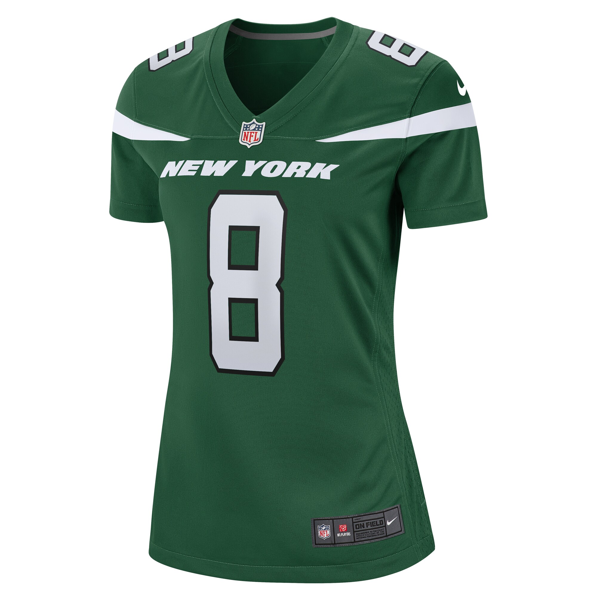 New York Jets Aaron Rodgers Green Player NFL Jersey Women's