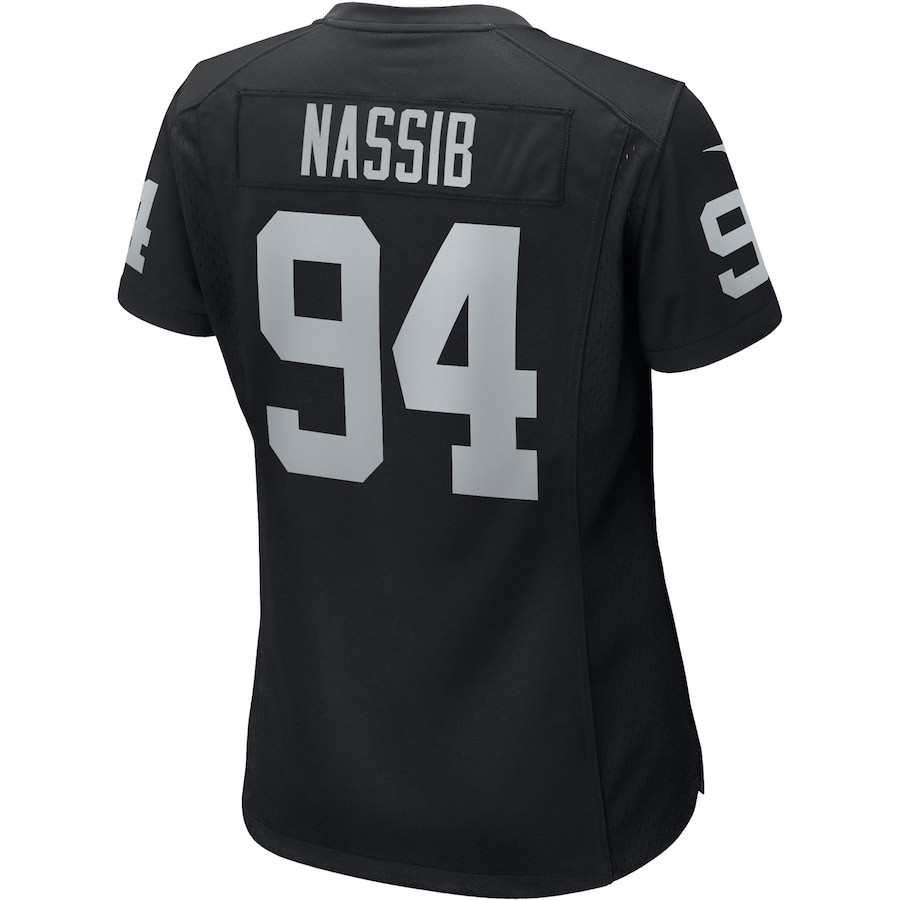 Carl Nassib 94 Las Vegas Raiders Game Black NFL Jersey Women's