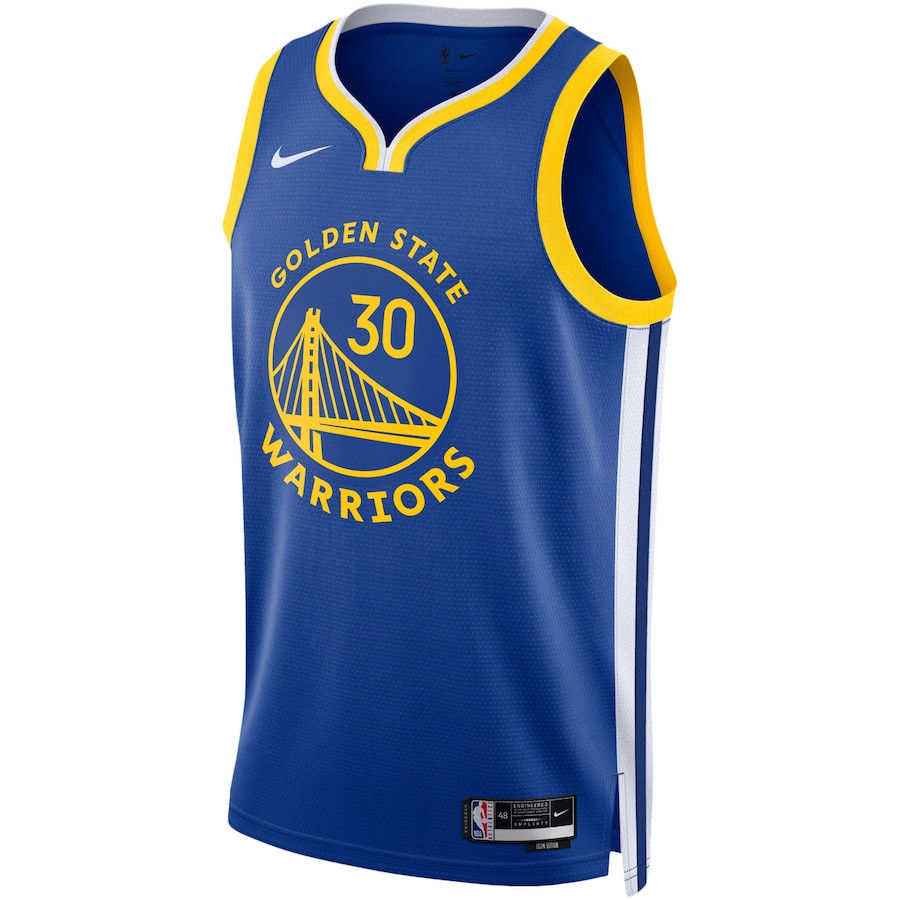 Stephen Curry 30 Golden State Warriors Swingman Icon Swingman Royal NBA Jersey Men's