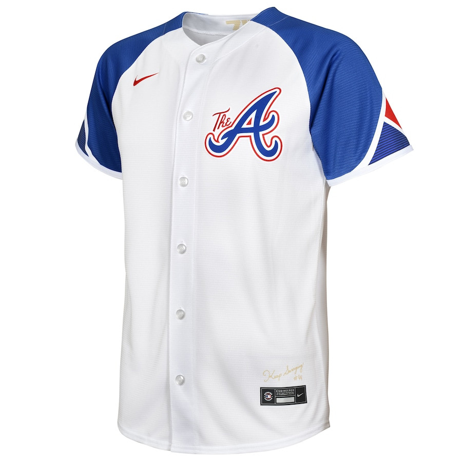 Max Fried 54 Atlanta Braves 2023 City Connect White MLB Jersey Youth