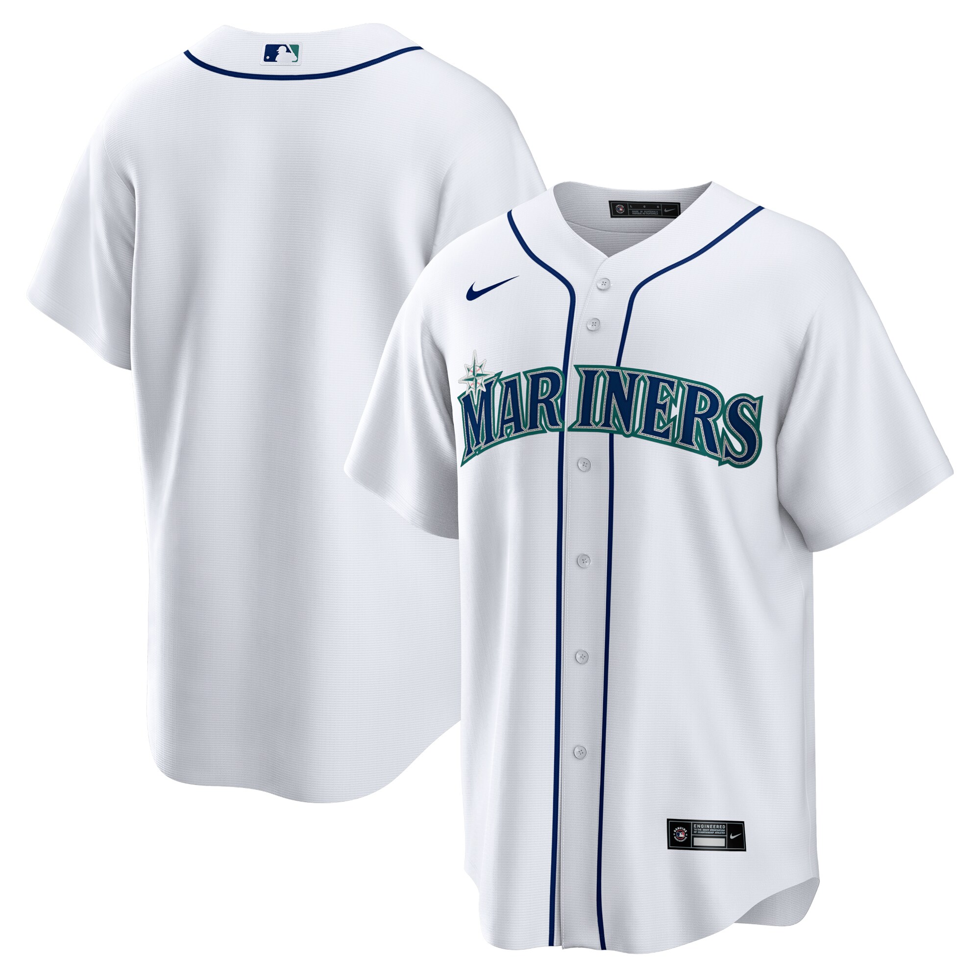 Seattle Mariners White Home Team MLB Jersey Men's