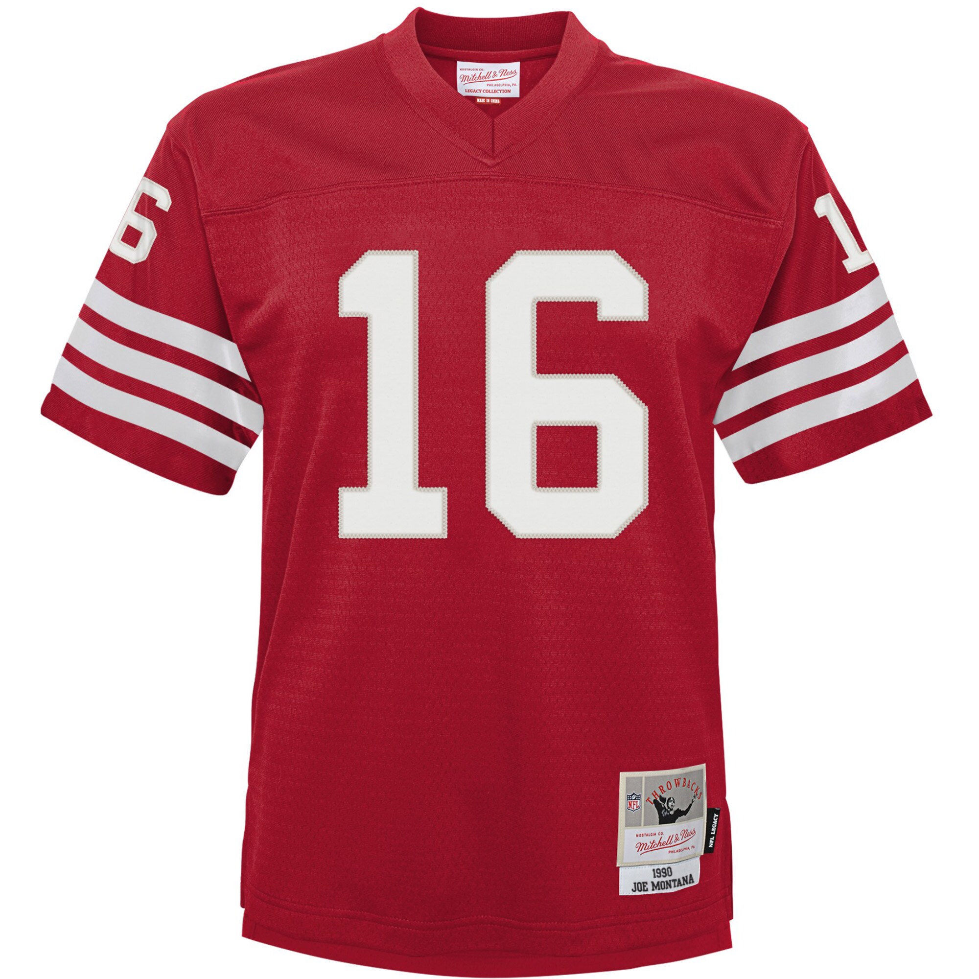 Infant San Francisco 49ers Joe Montana Mitchell Ness Scarlet 1990 Retired Legacy NFL Jersey Men's