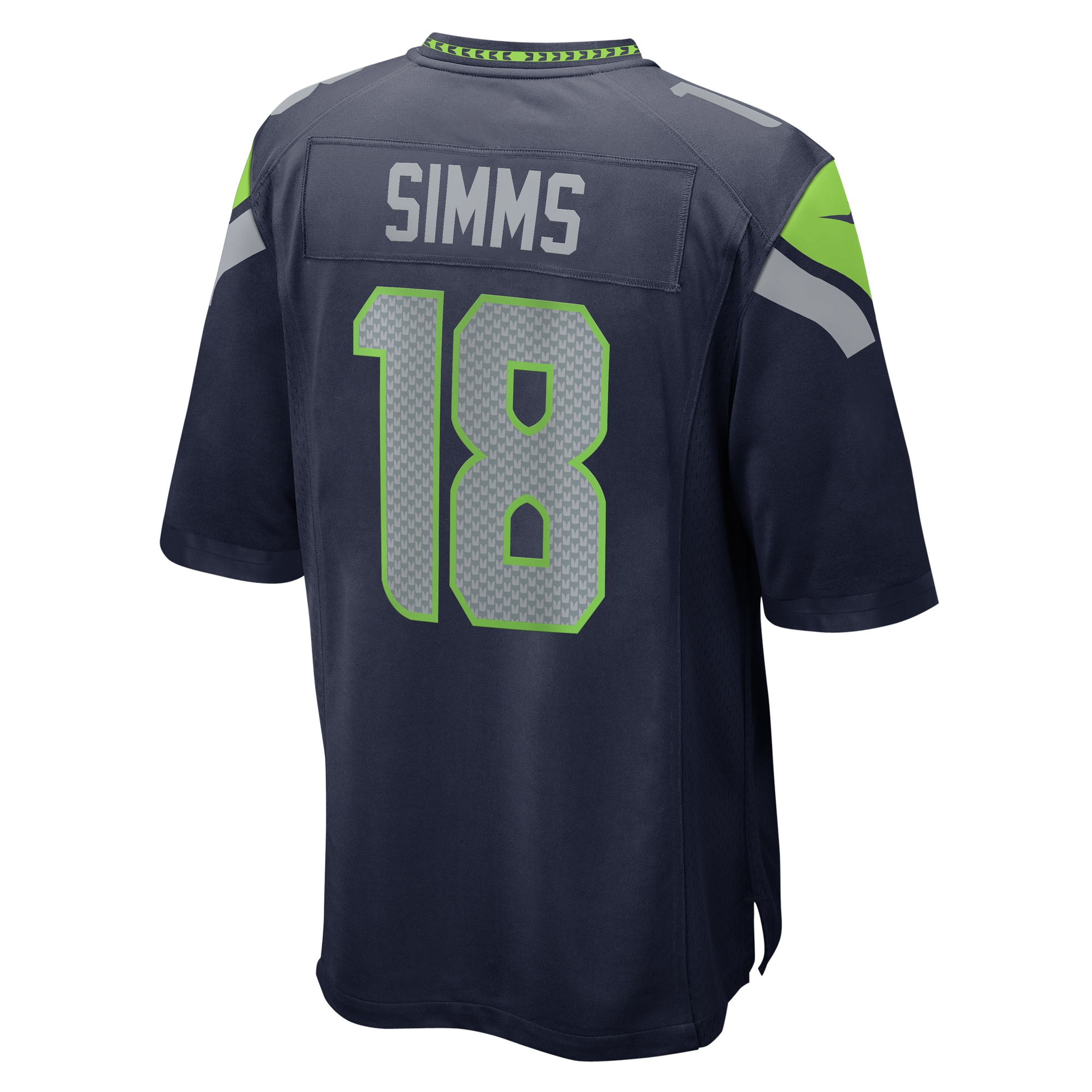 Seattle Seahawks Marcus Simms College Navy Game NFL Jersey Men's