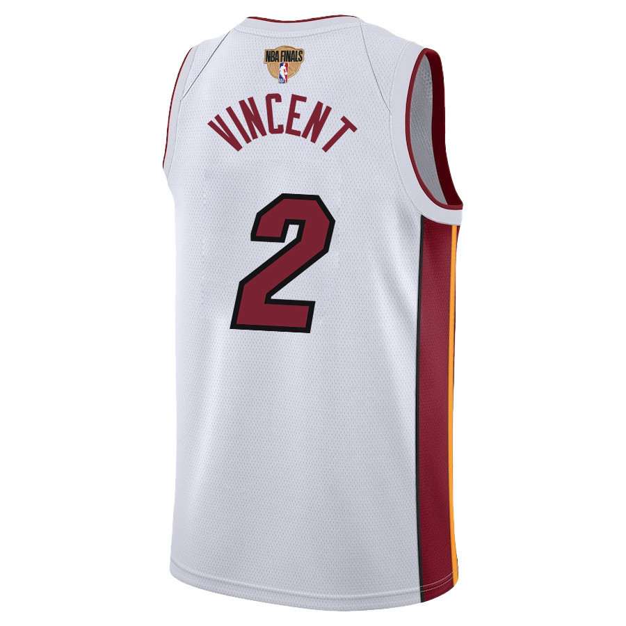 Gabe Vincent 2 Miami Heat Final Champions 2023 Swingman White NBA Jersey Men's