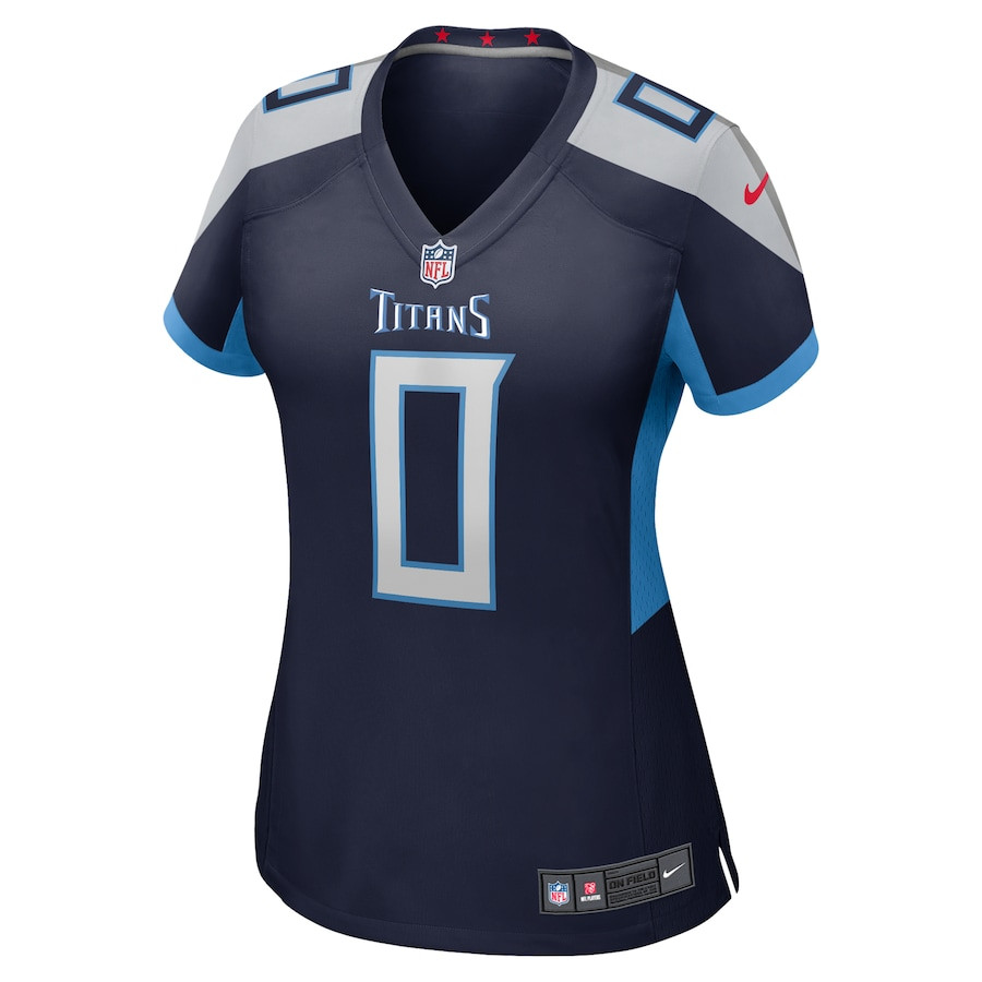 Calvin Ridley 0 Tennessee Titans Game Navy NFL Jersey Women's
