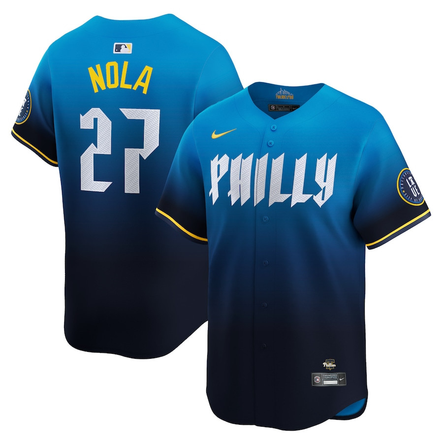 Aaron Nola 27 Philadelphia Phillies 2024 Limited City Connect MLB Jersey Men's