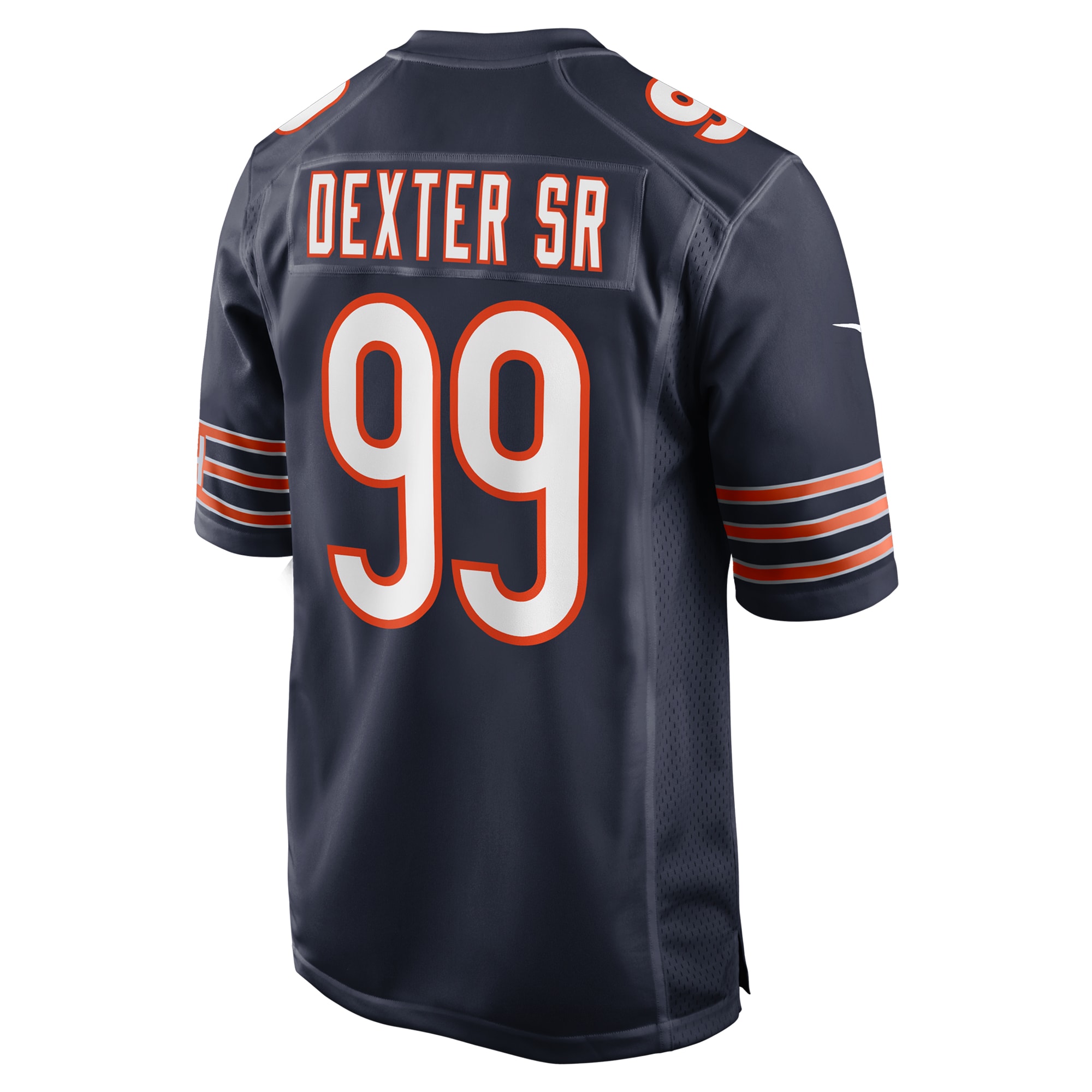 Chicago Bears Gervon Dexter Sr. Navy Game NFL Jersey Men's