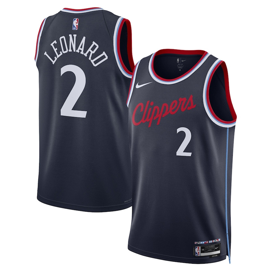 Kawhi Leonard 2 Los Angeles Clippers Unisex 2024/25 Swingman Navy Icon Edition NBA Jersey Unisex