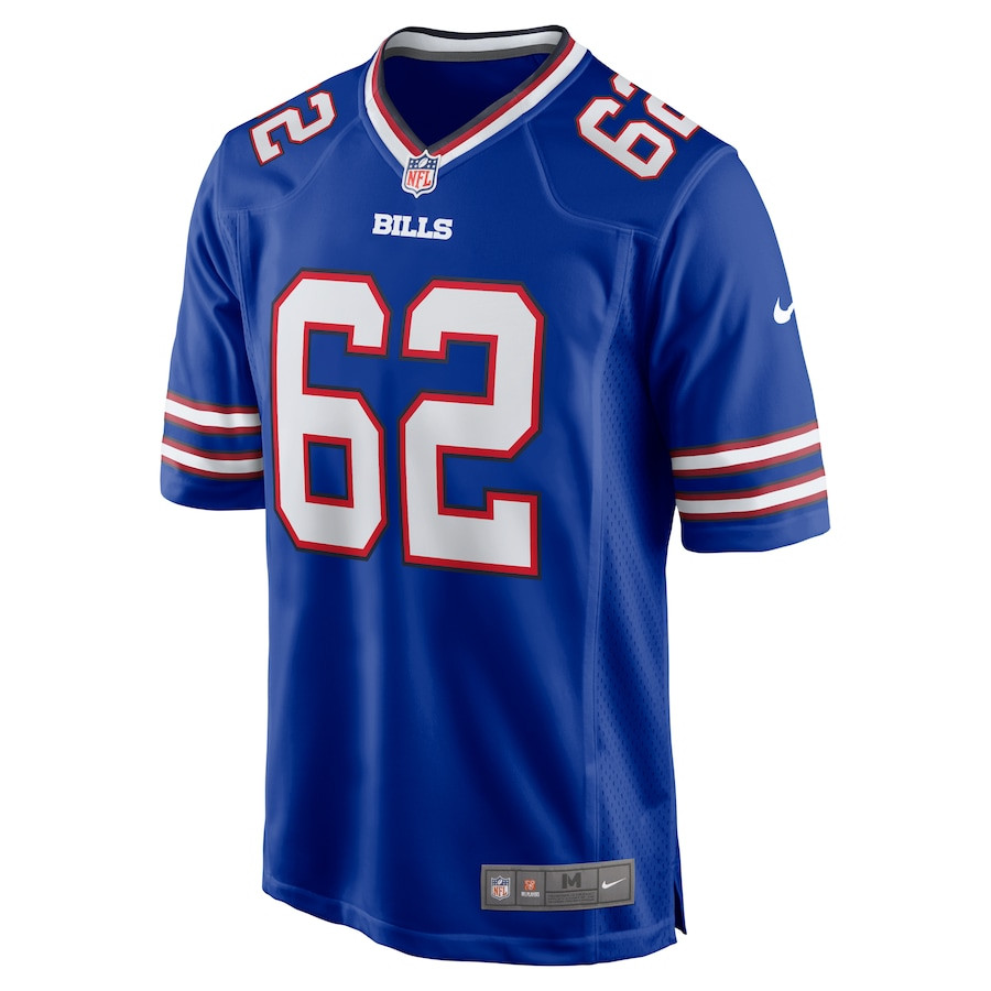 Sedrick Van Pran-Granger 62 Buffalo Bills Game Royal NFL Jersey Men's
