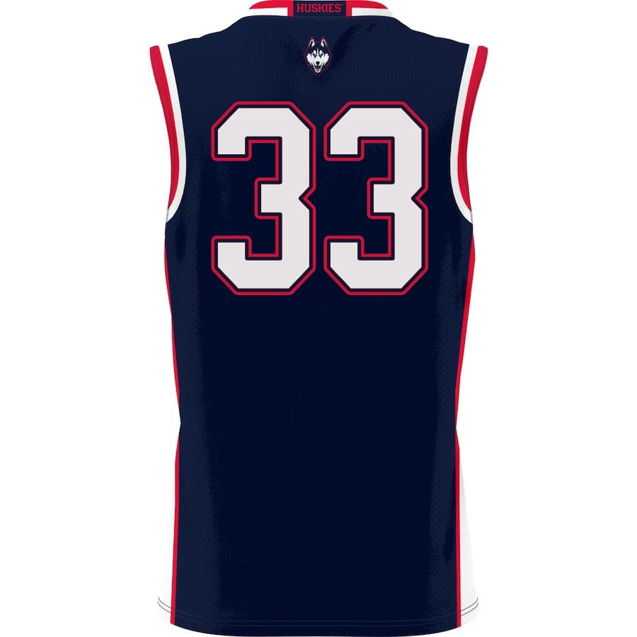 Apostolos Roumoglou 33 UConn Huskies Navy NCAA Jersey Men's